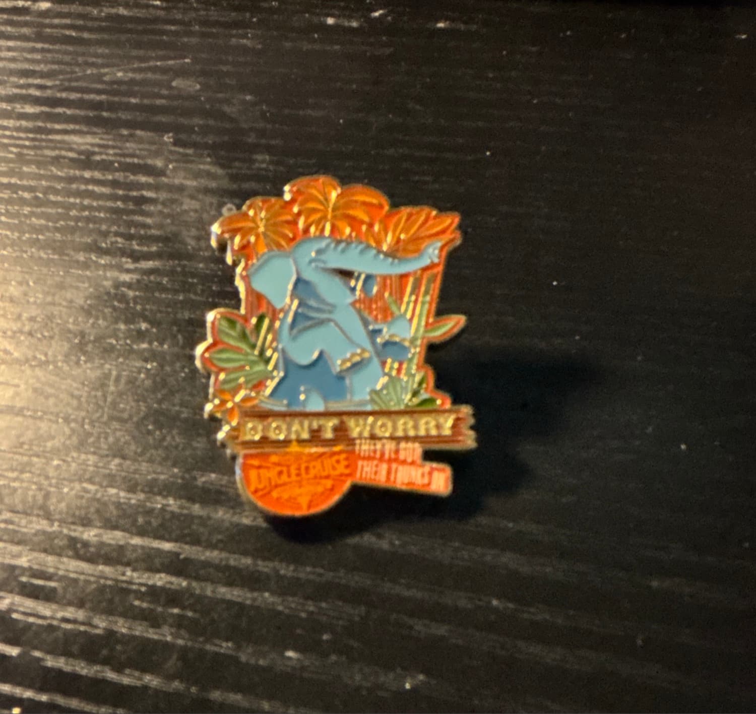 Disney Jungle Cruise Elephant Don't Worry They've Got Their Trunks On Pin