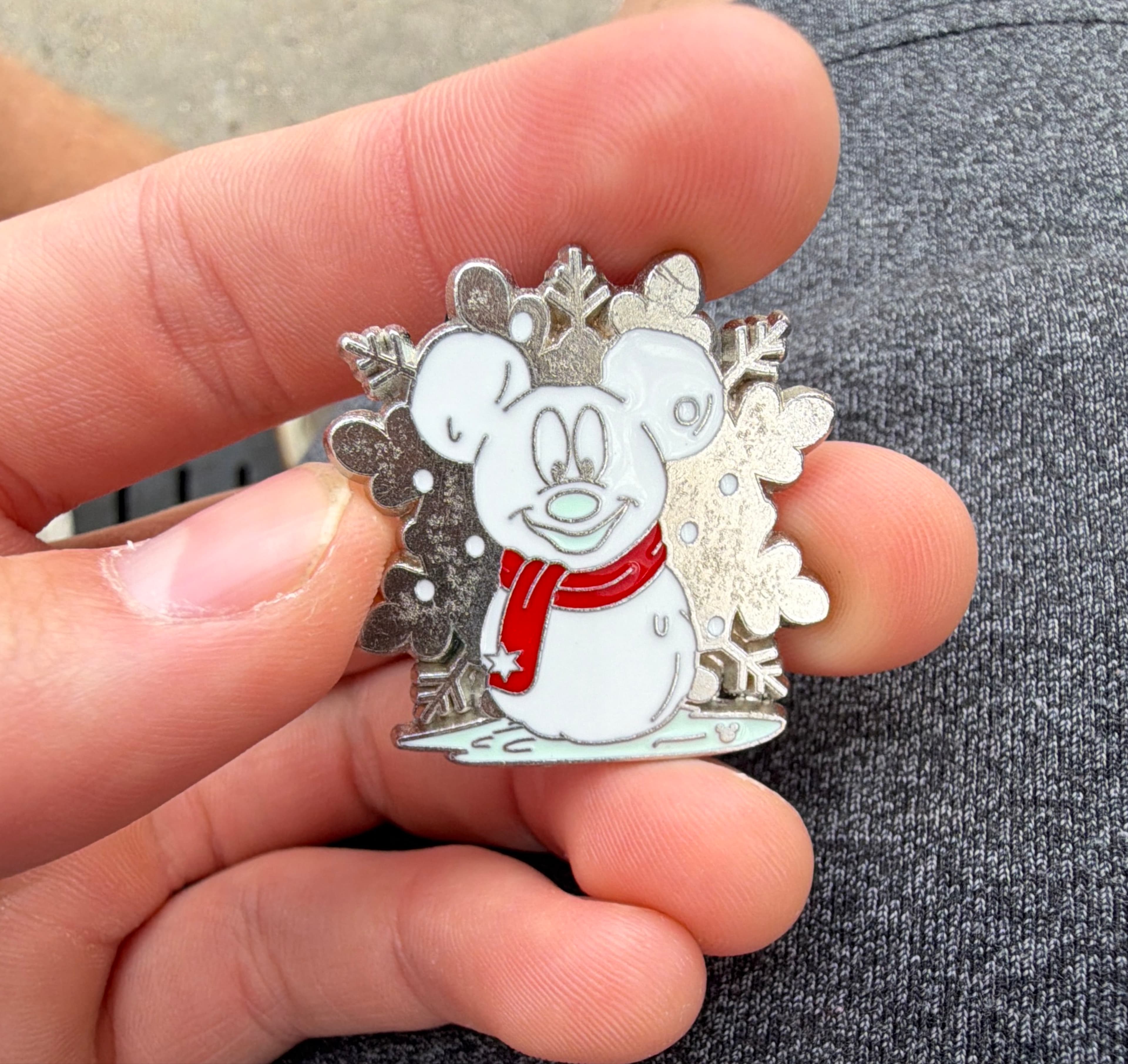 Mickey Mouse Snowman Snowflake - Hidden Mickey 2007