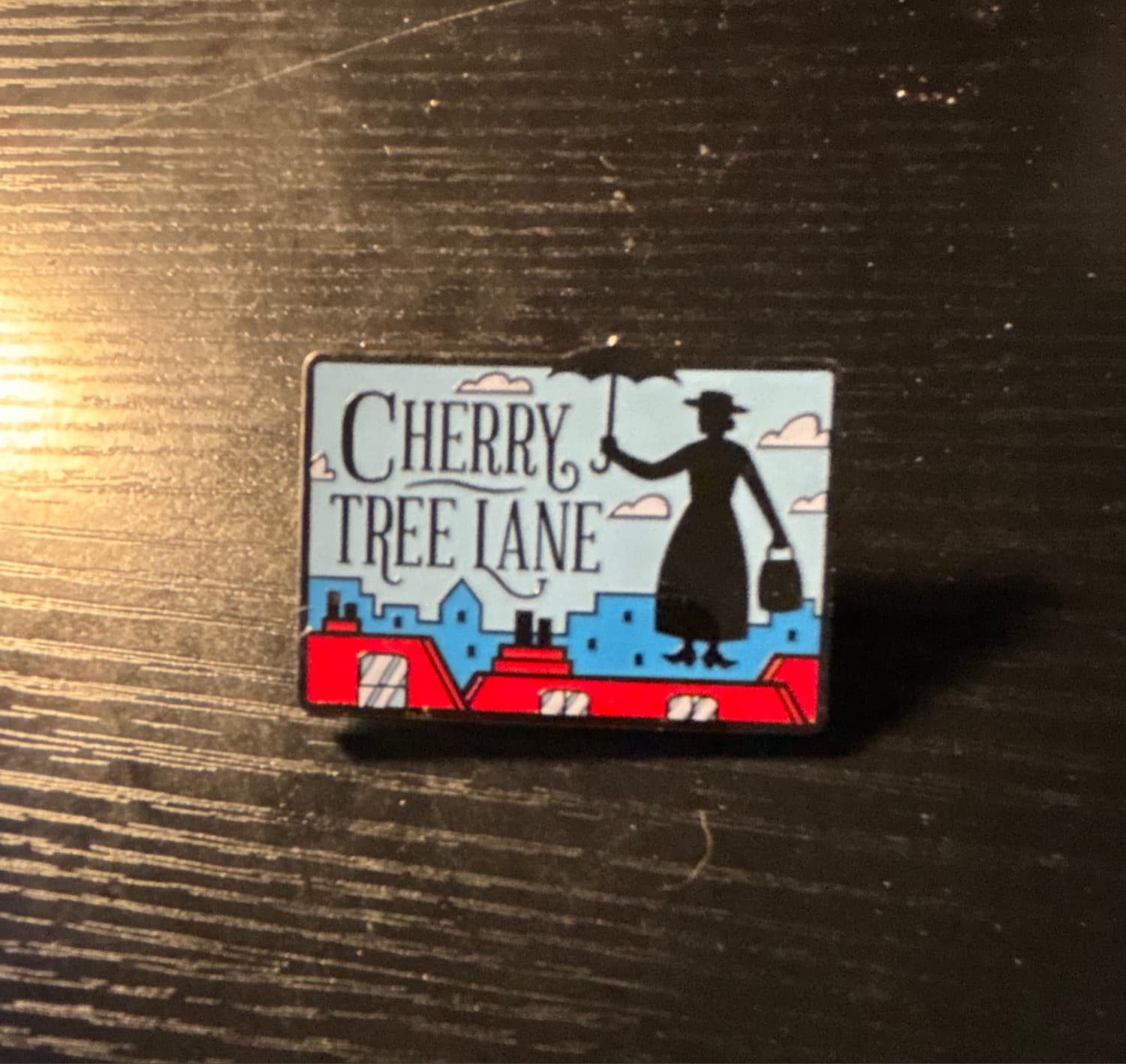 Mary Poppins Cherry Tree Lane Pin - D23 Fantastic Worlds Pin Set front