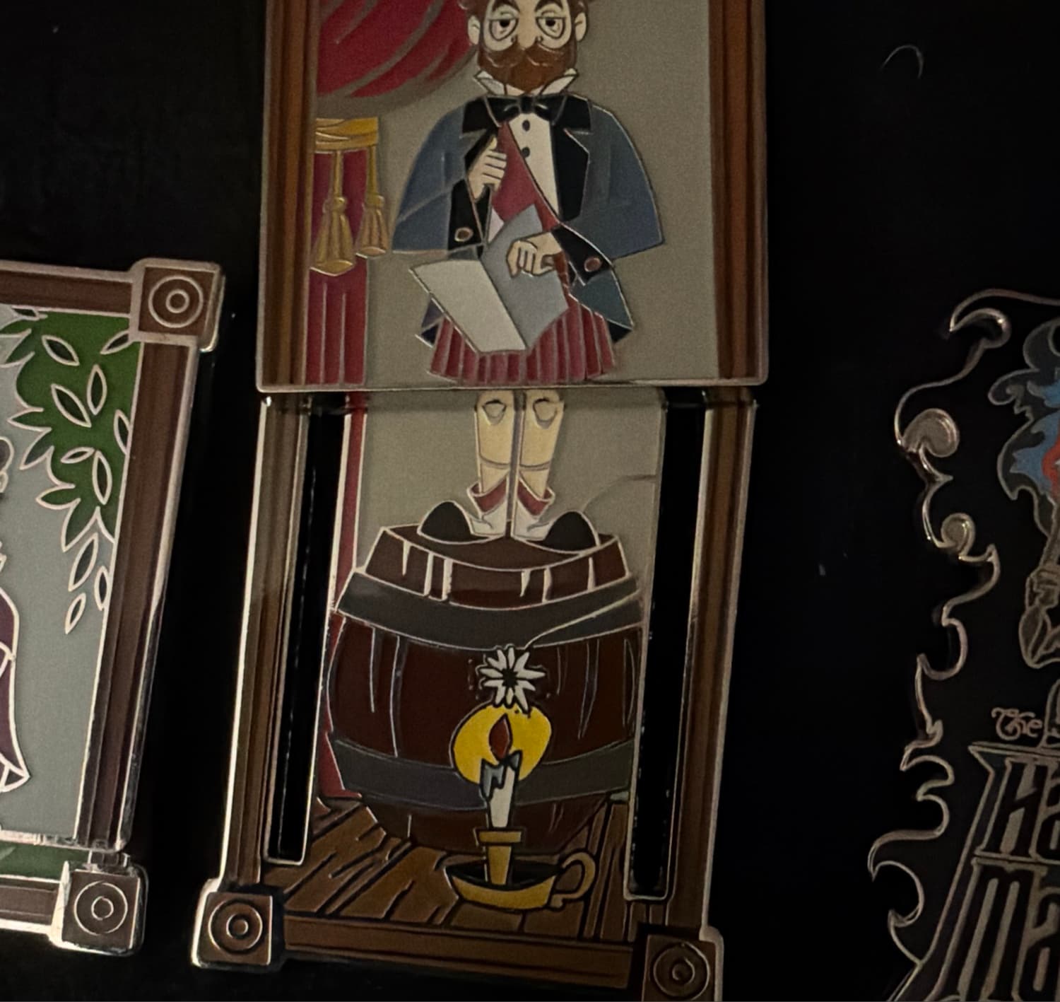 Loungefly Haunted Mansion Stretching Room Portraits Mystery Box Pin Set