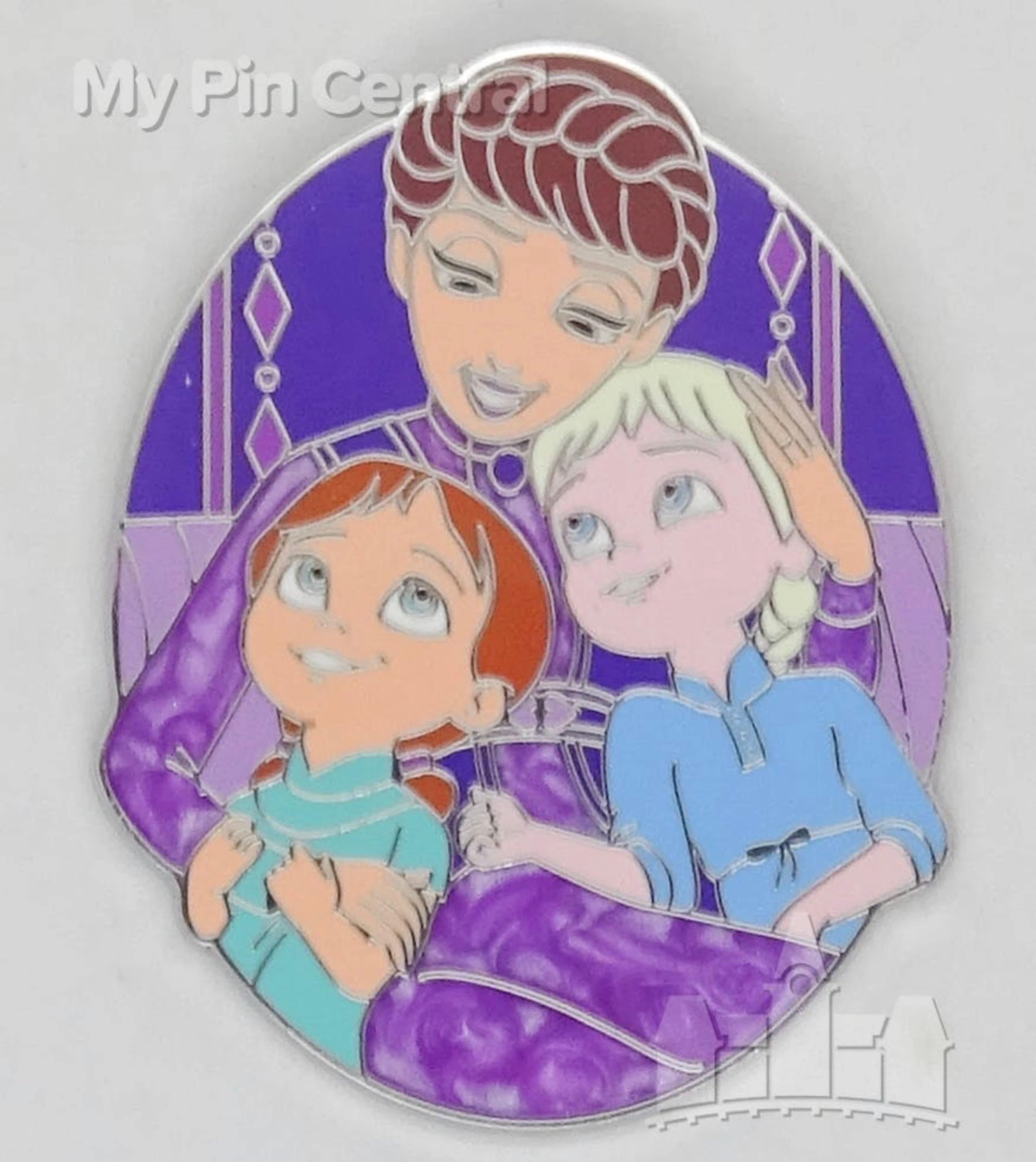 Queen Iduna with Young Anna & Elsa Pin - Frozen