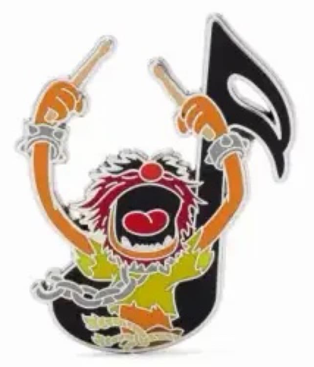 Animal - Muppets - Music Notes - Mystery Pin