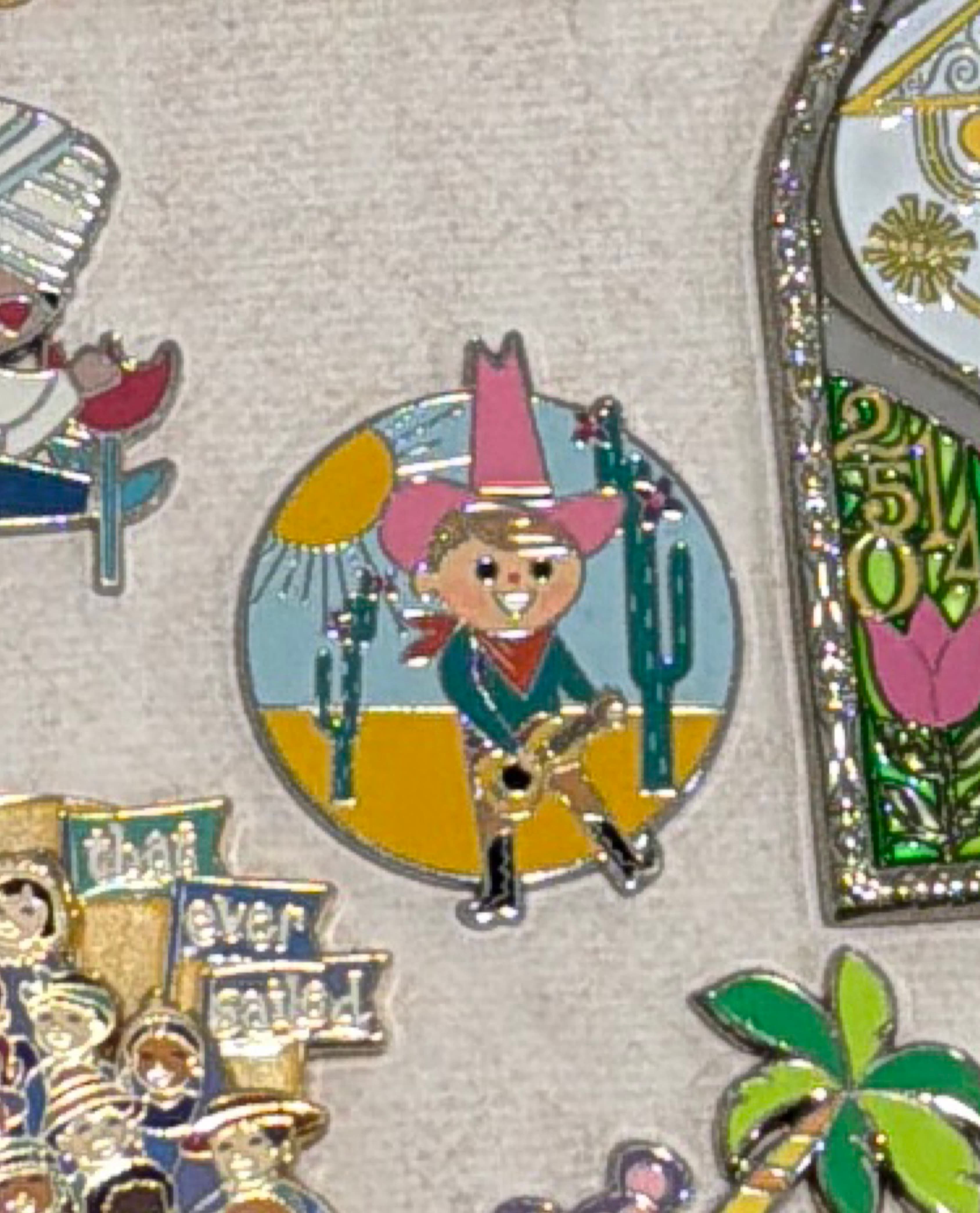 Hello "It's a Small World" Mystery Pin - Cowboy (USA) front