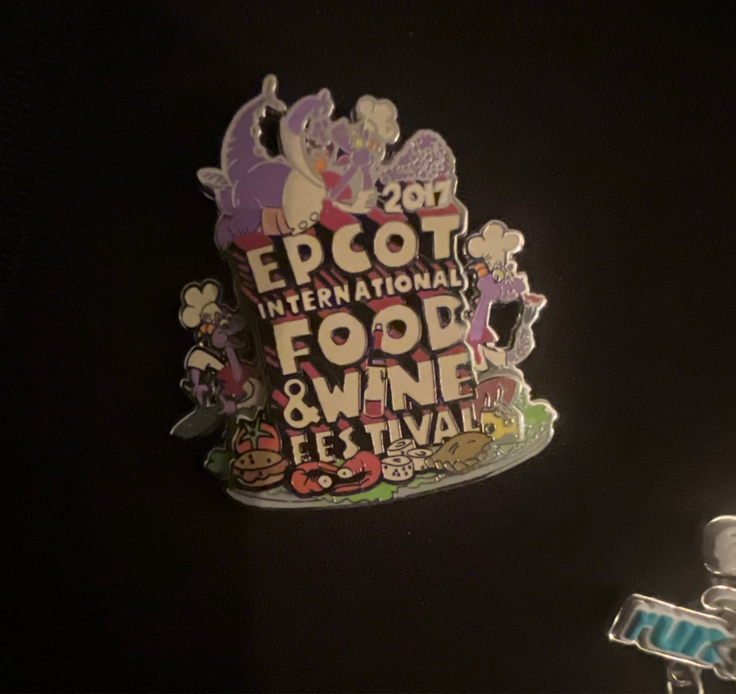 2017 Epcot International Food & Wine Festival Chef Figment Pin