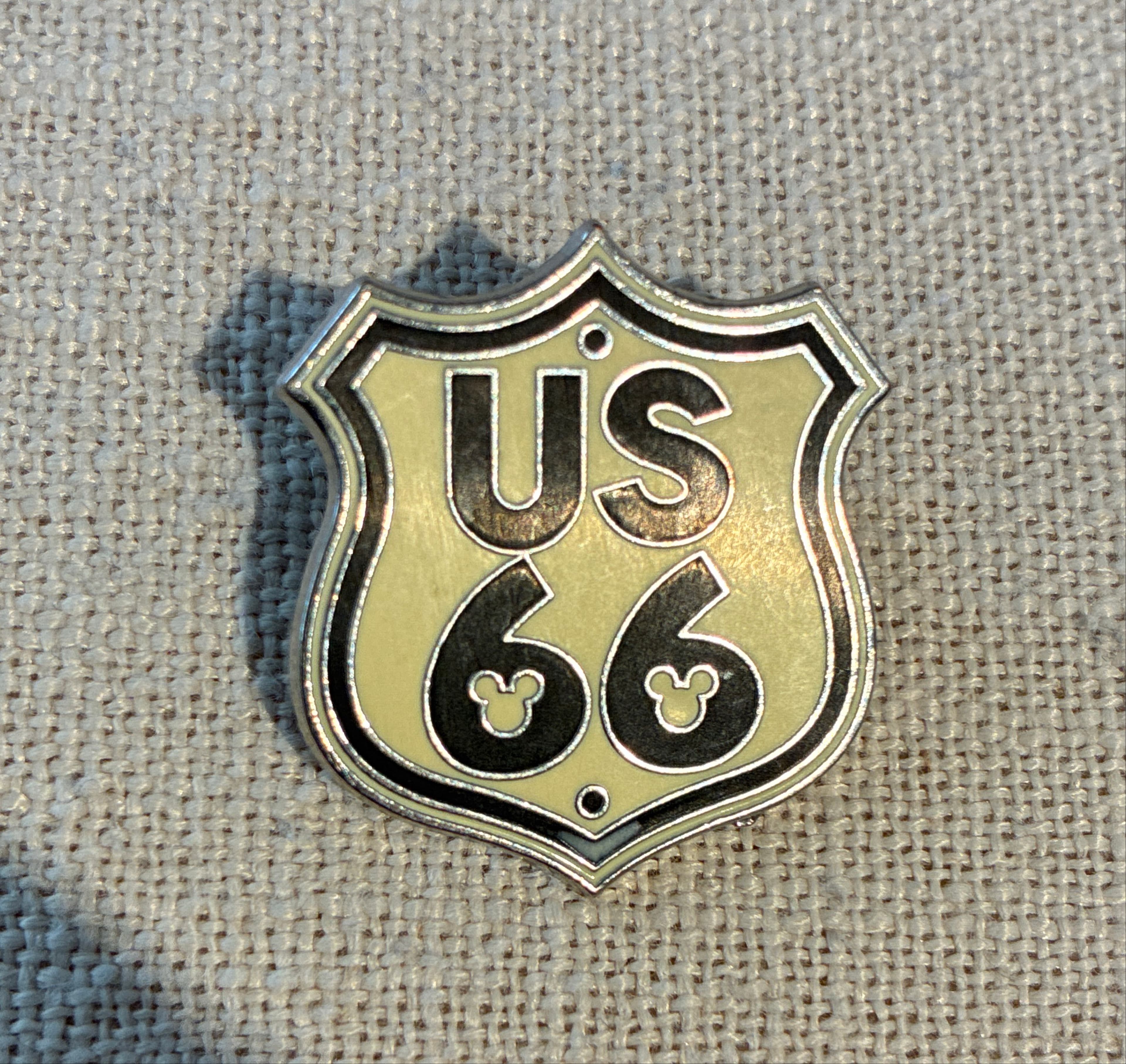 US Route 66 Shield with Mickey Heads