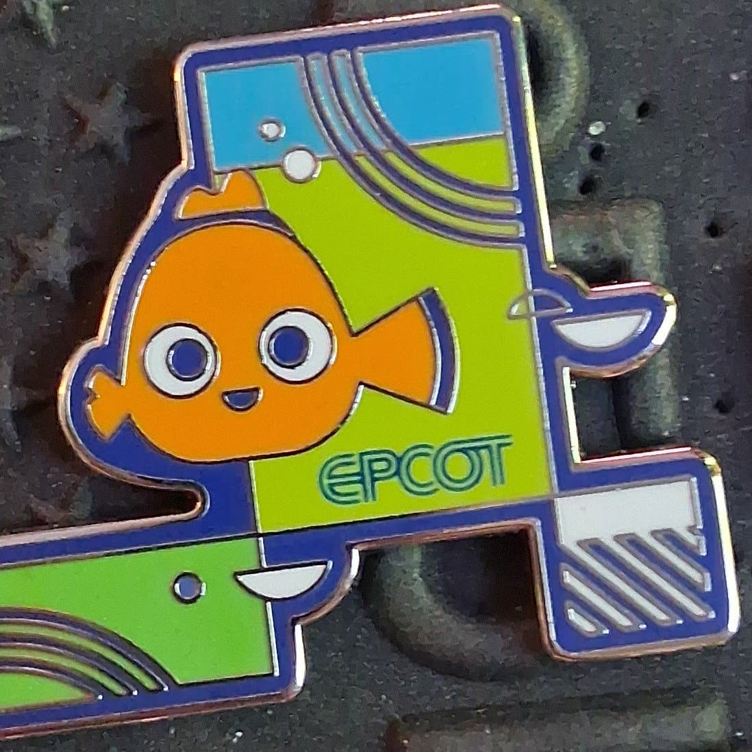 Nemo - EPCOT Rectangular Retro Mystery Collection - Number 4 Pin