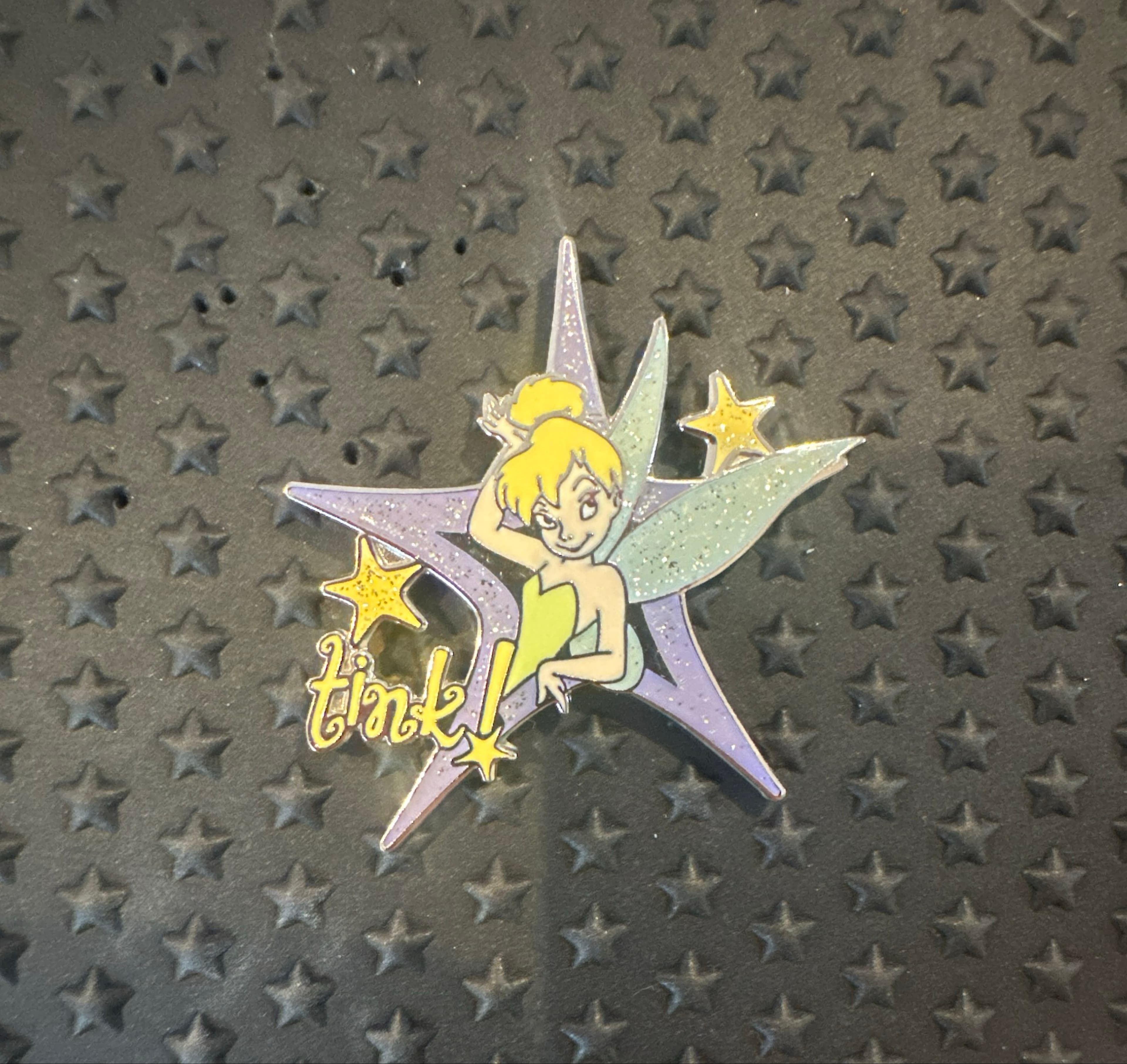 Tinker Bell - Tink! Glitter Star Starter Lanyard Pin