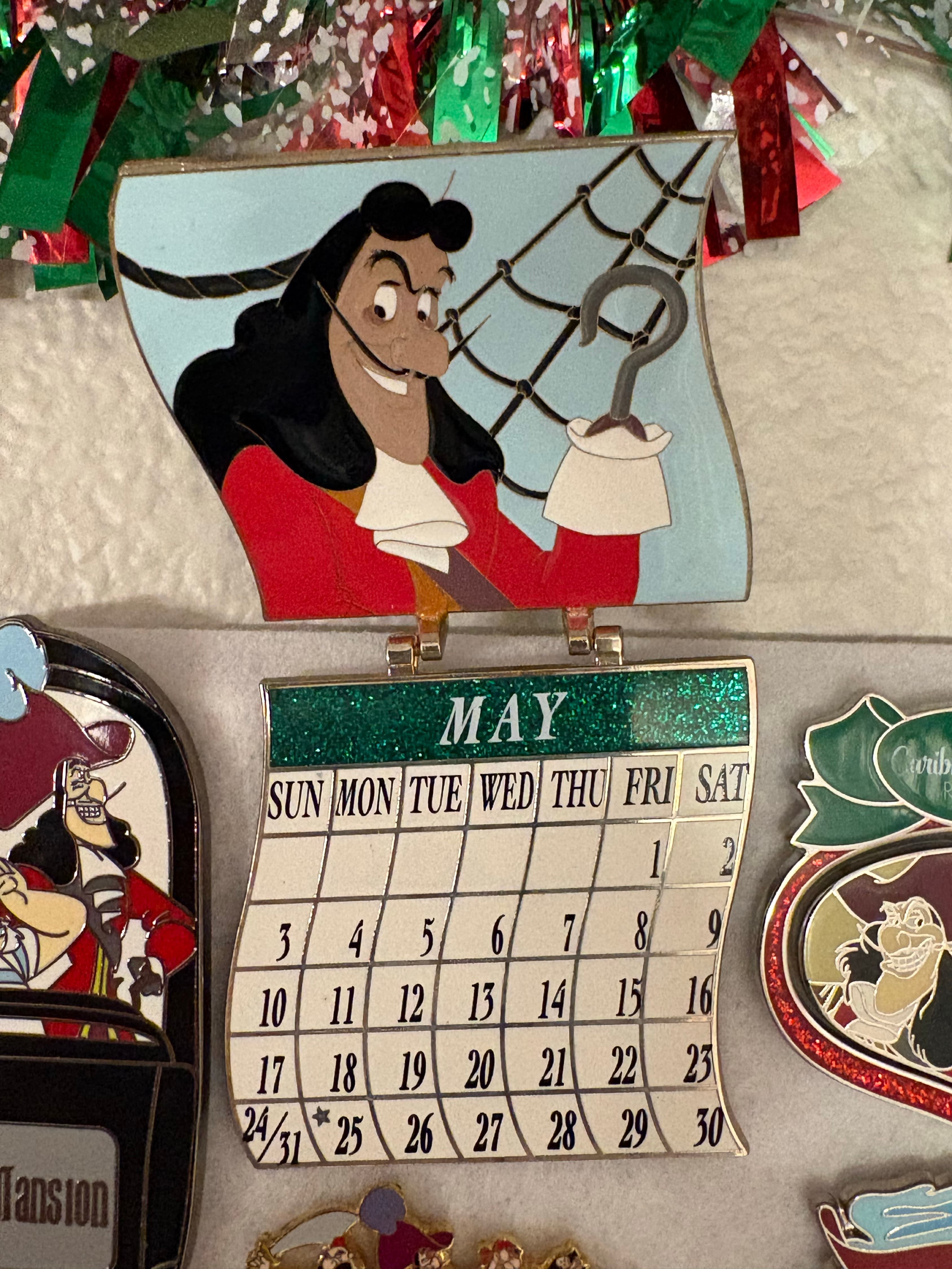 Captain Hook and Mr. Smee - May Villains Calendar