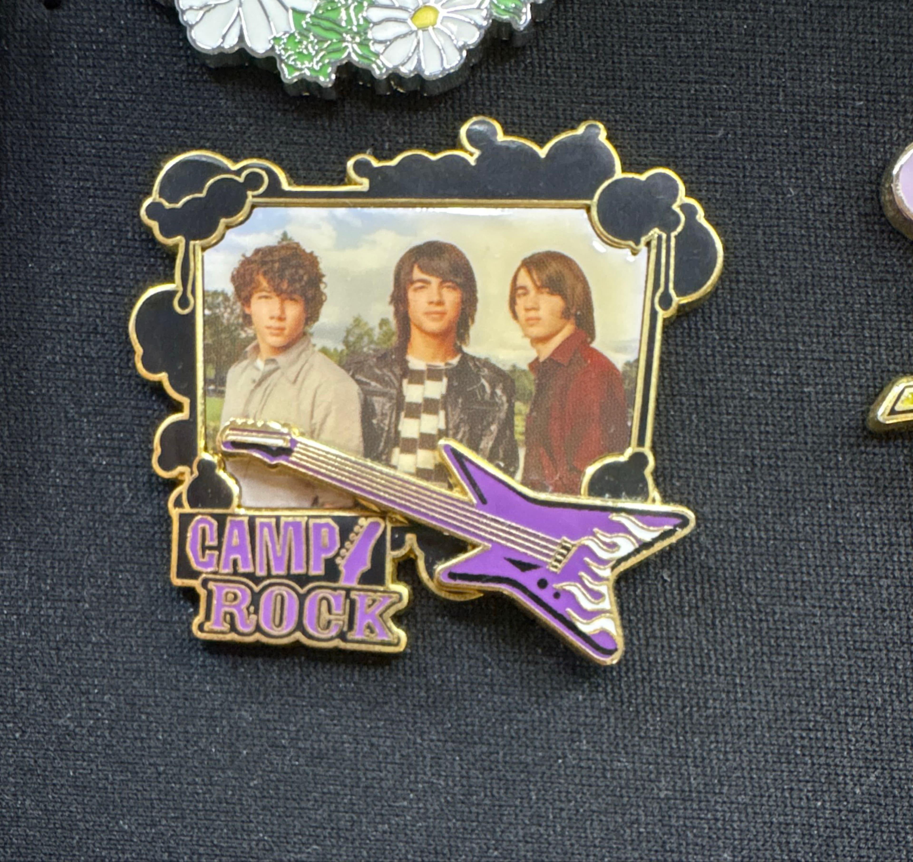 Camp Rock Premiere Jonas Brothers Purple Guitar Pin