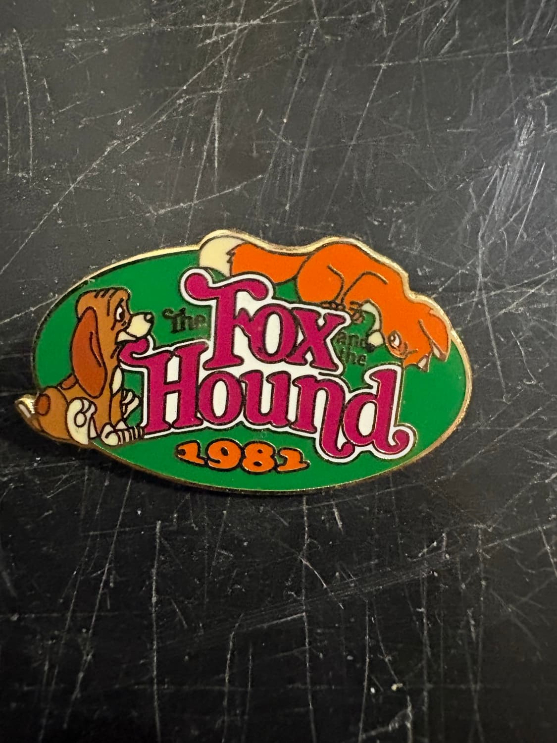 The Fox and the Hound 1981 Movie Title Pin