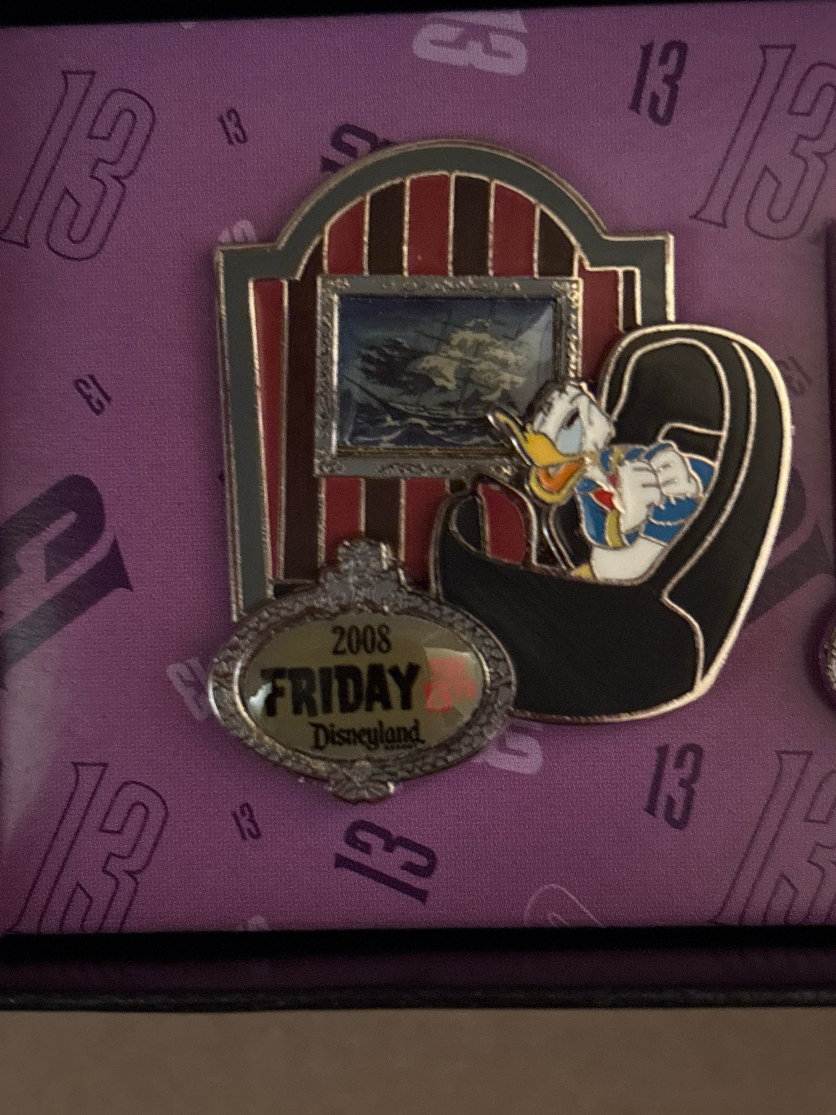 Donald Duck - Haunted Mansion Friday the 13th Doom Buggy Pin Set