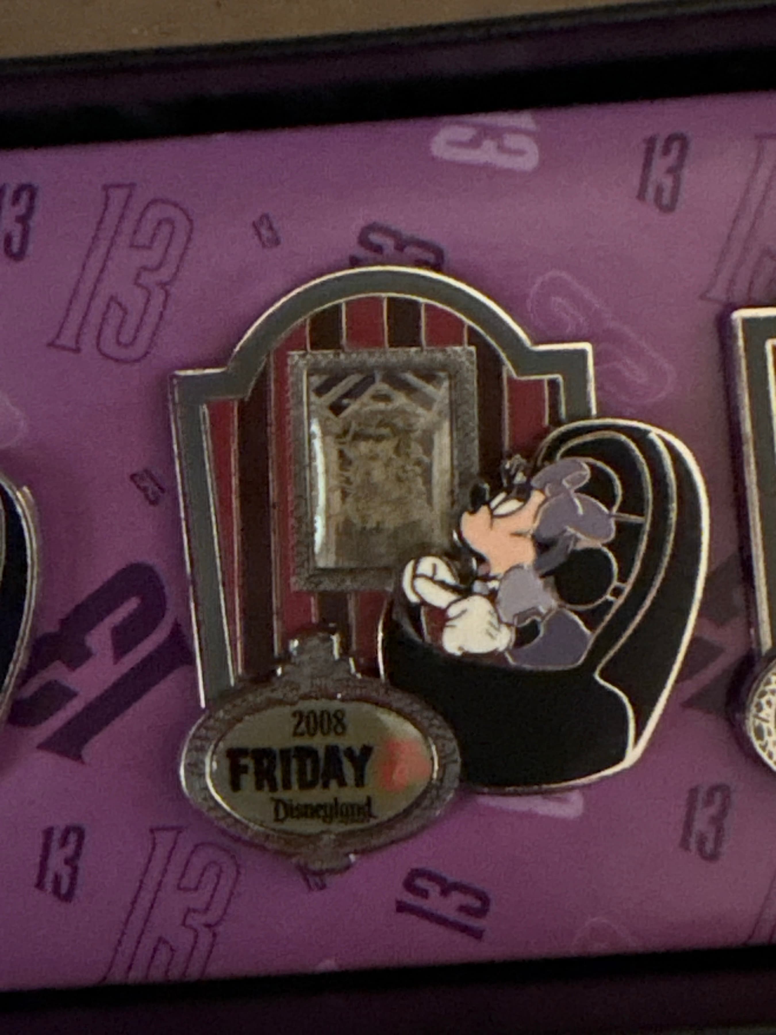 Minnie Mouse - Haunted Mansion Friday the 13th Doom Buggy Pin Set