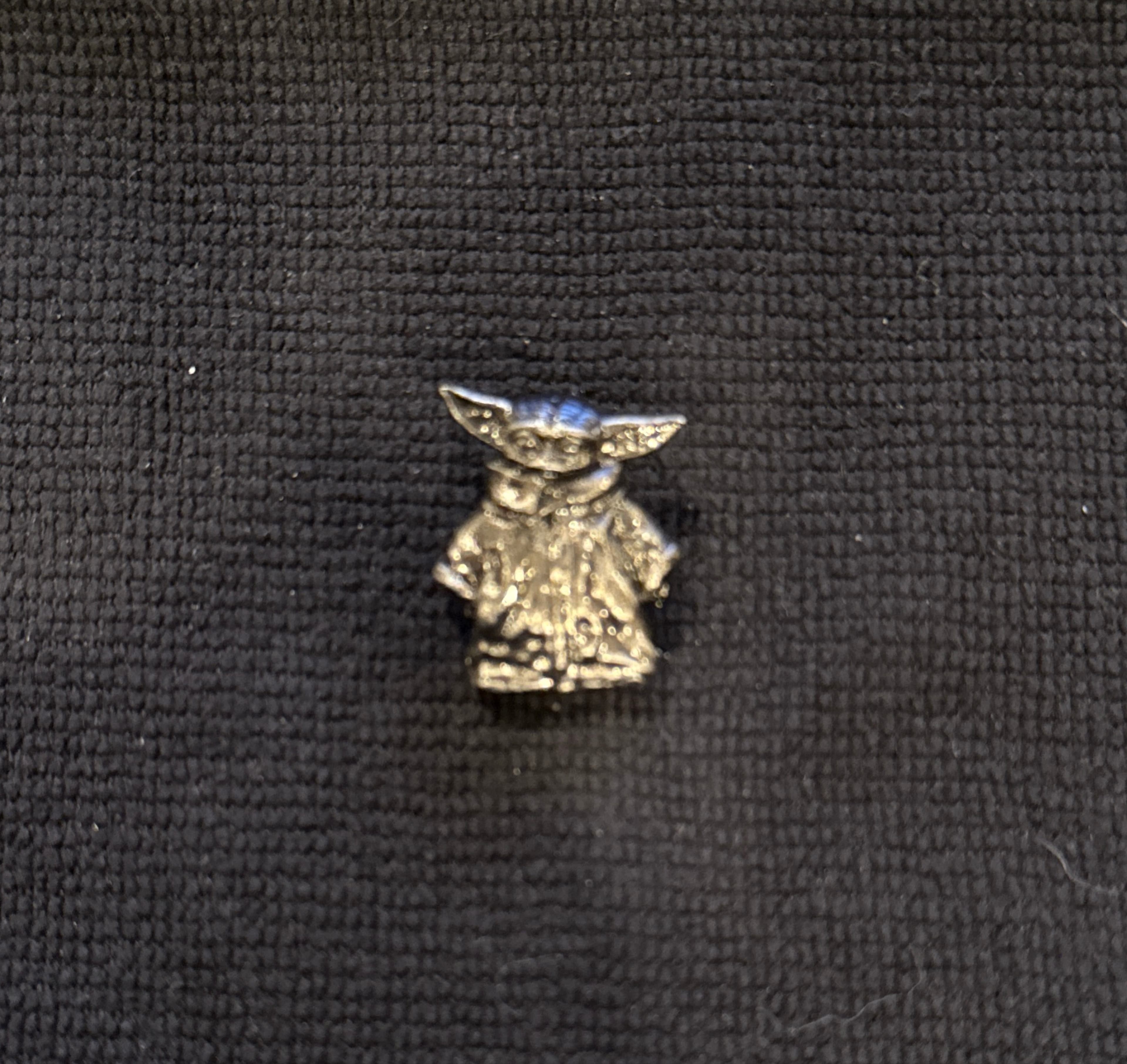 Grogu Standing Silver Pewter Pin - Star Wars: The Mandalorian