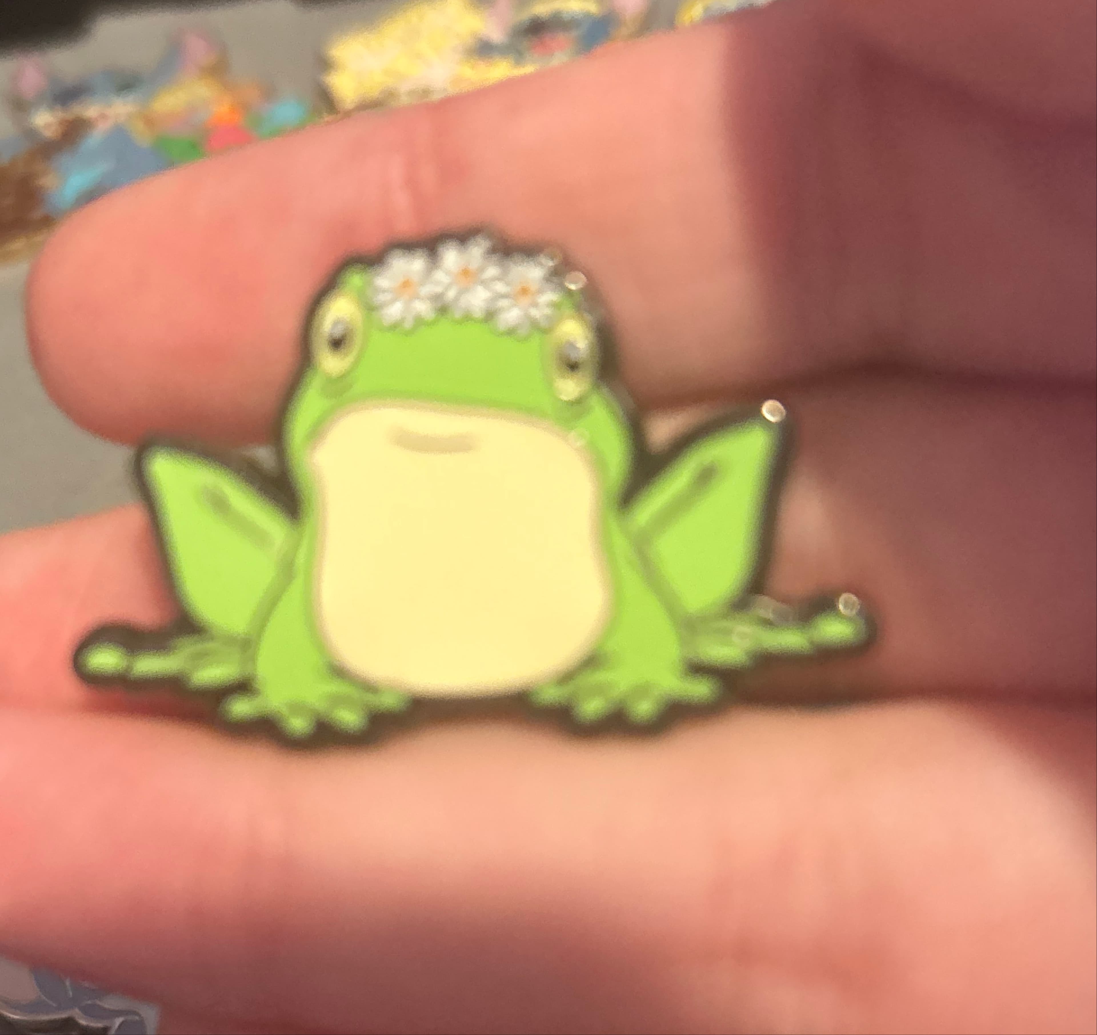 Frog with Flower Crown - Stitch Springtime Daisy Mystery Collection