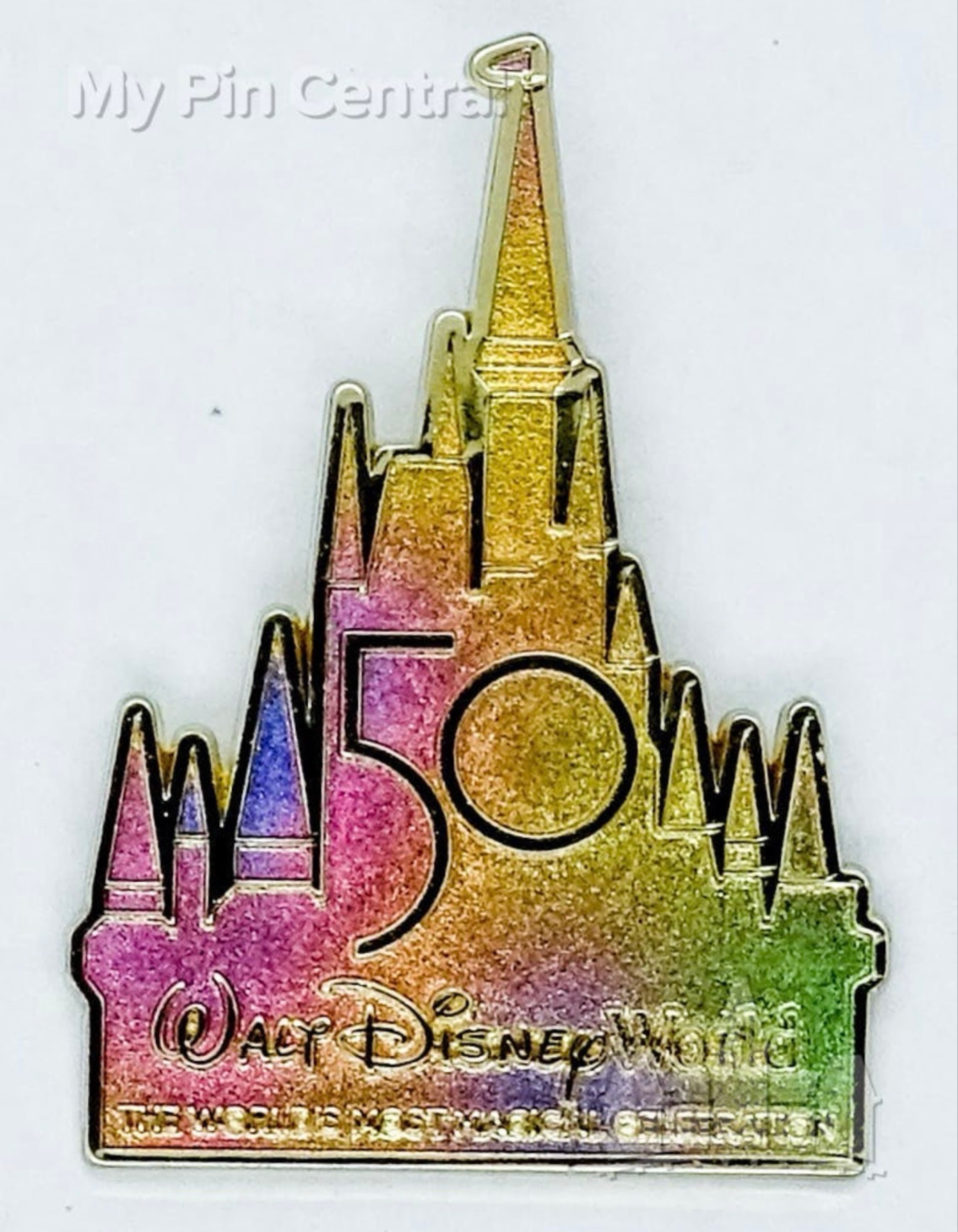 Walt Disney World 50th Anniversary Cinderella Castle 'The World's Most Magical Celebration' Pin