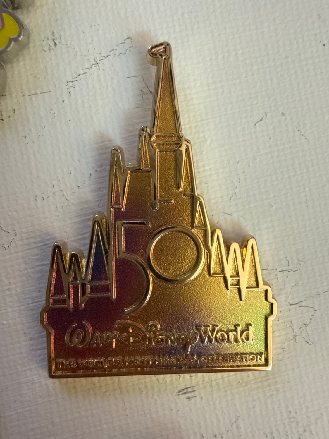Walt Disney World 50th Anniversary Cinderella Castle 'The World's Most Magical Celebration' Pin