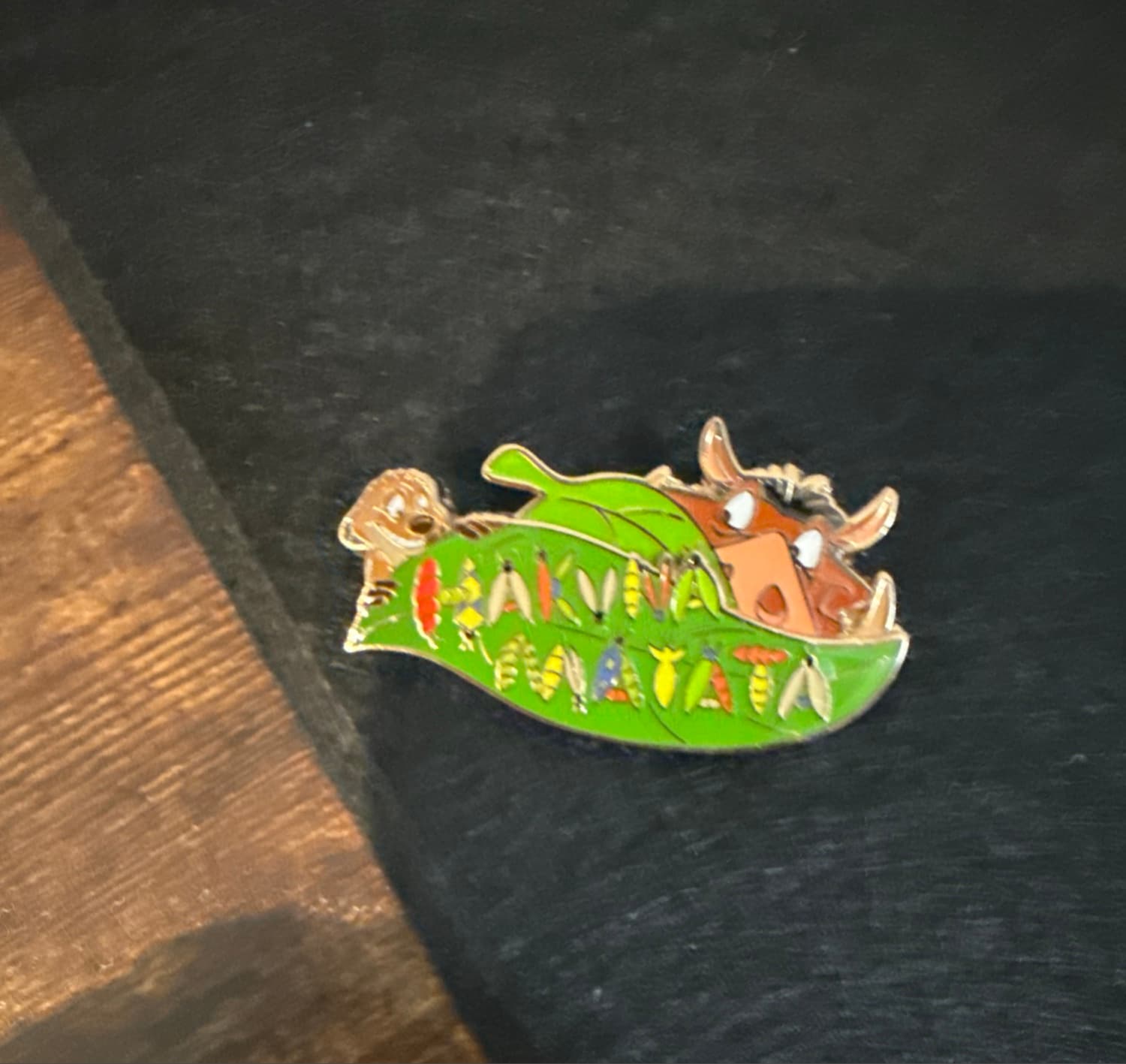 The Lion King Timon & Pumbaa Hakuna Matata Leaf and Grubs Pin
