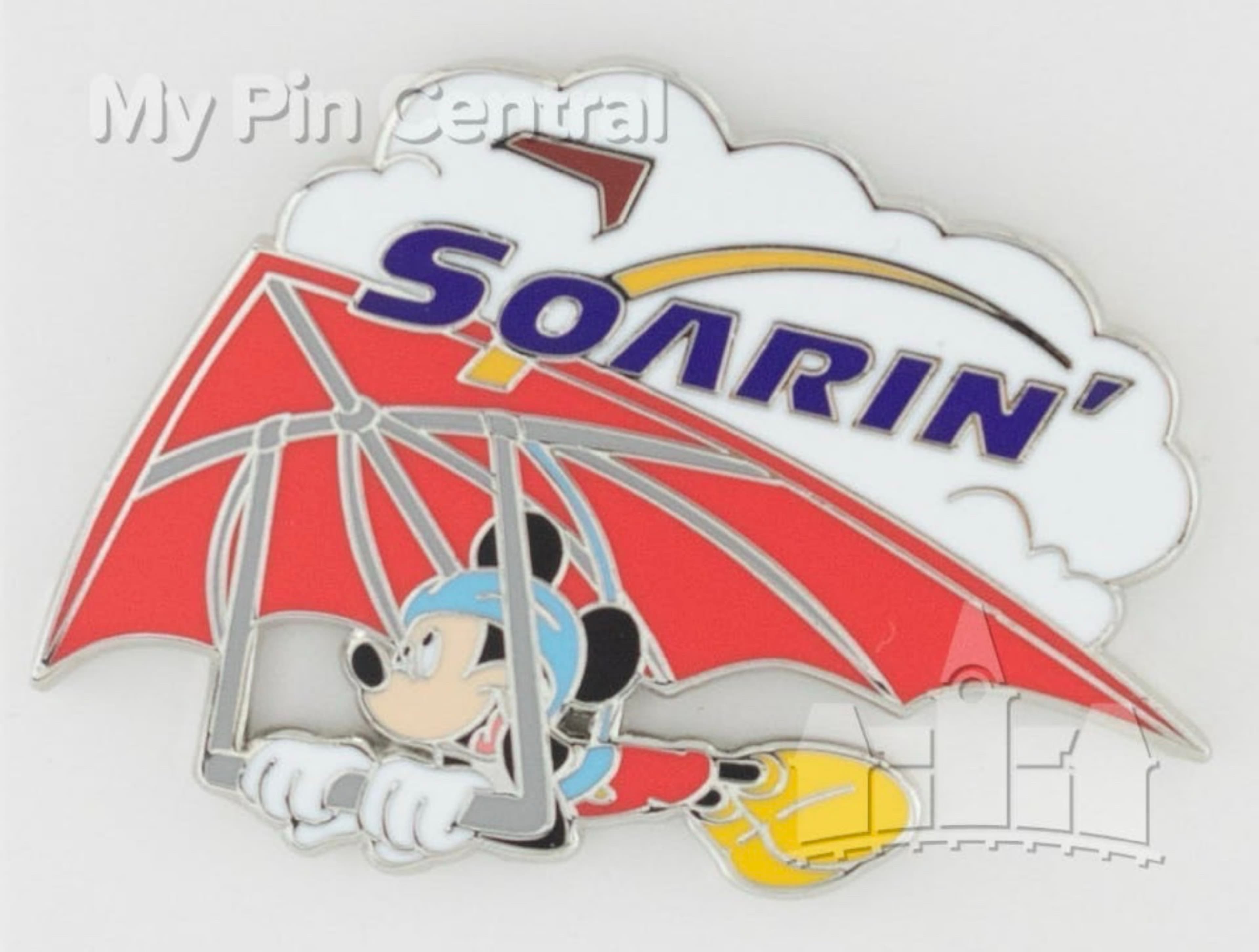 Mickey Mouse Flying Red Hang Glider - Soarin'