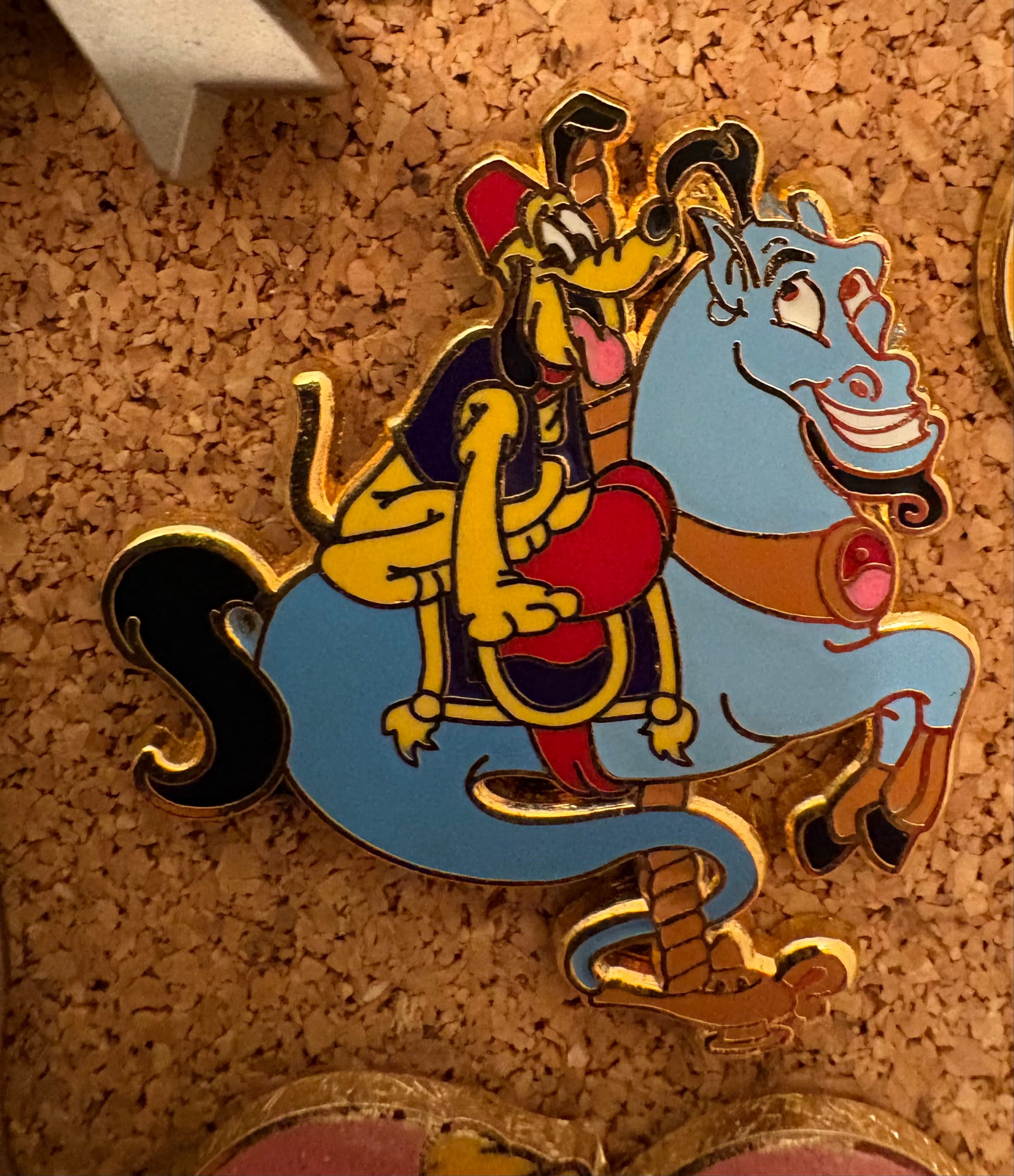 Aladdin Genie Pluto Carousel Horse Ride Pin