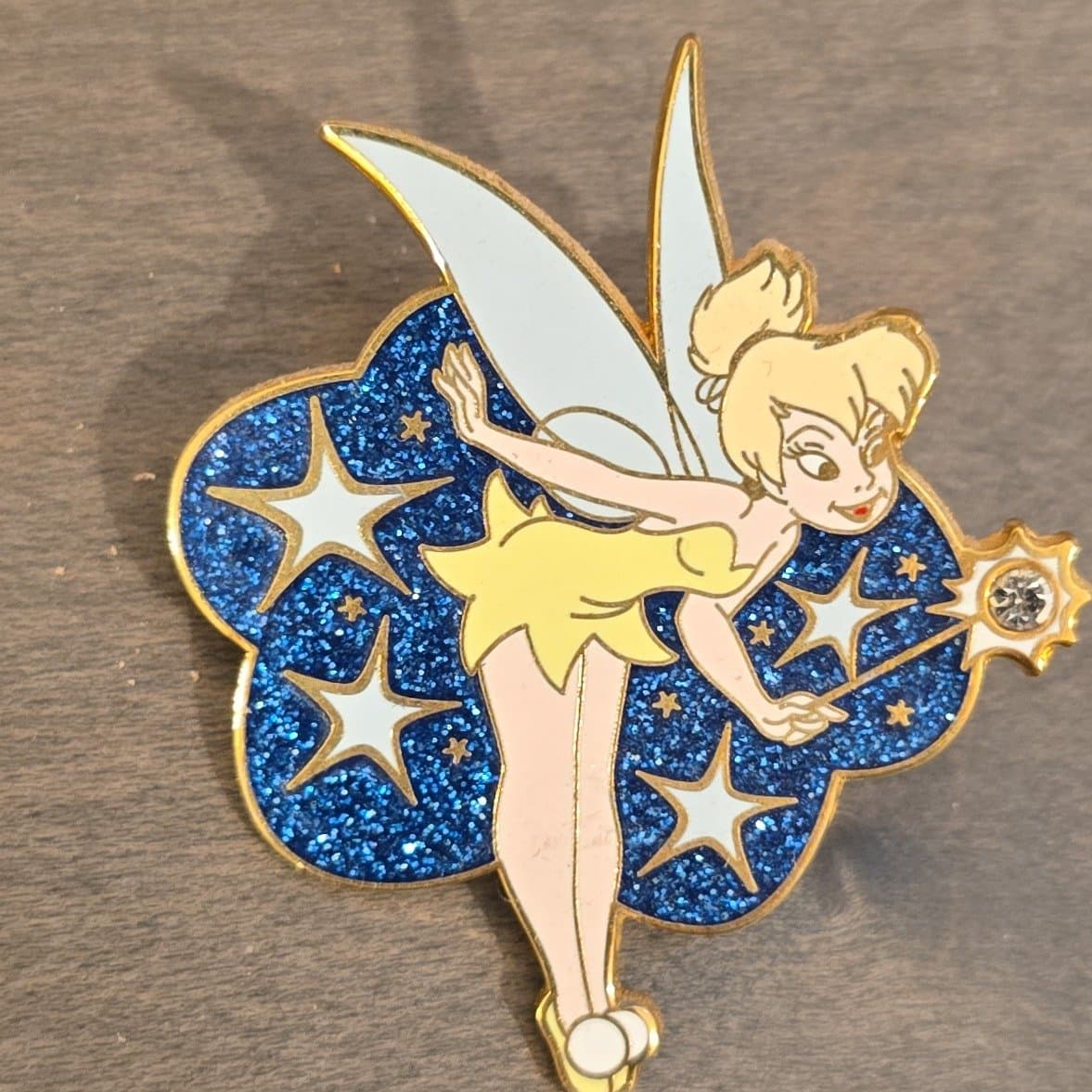 Tinker Bell - Blue Cloud with Light Blue Stars