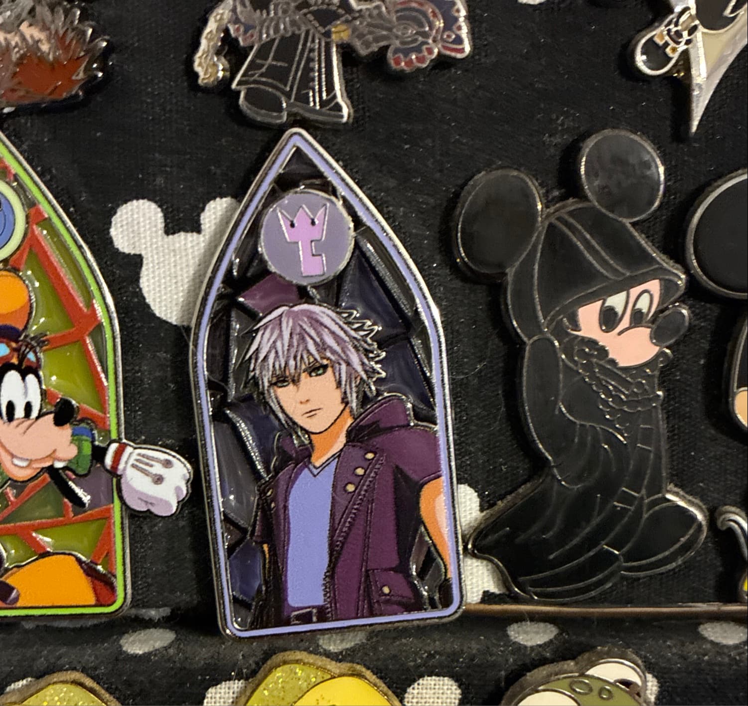 Loungefly Disney Kingdom Hearts Stained Glass Blind Box Pin Set - Riku