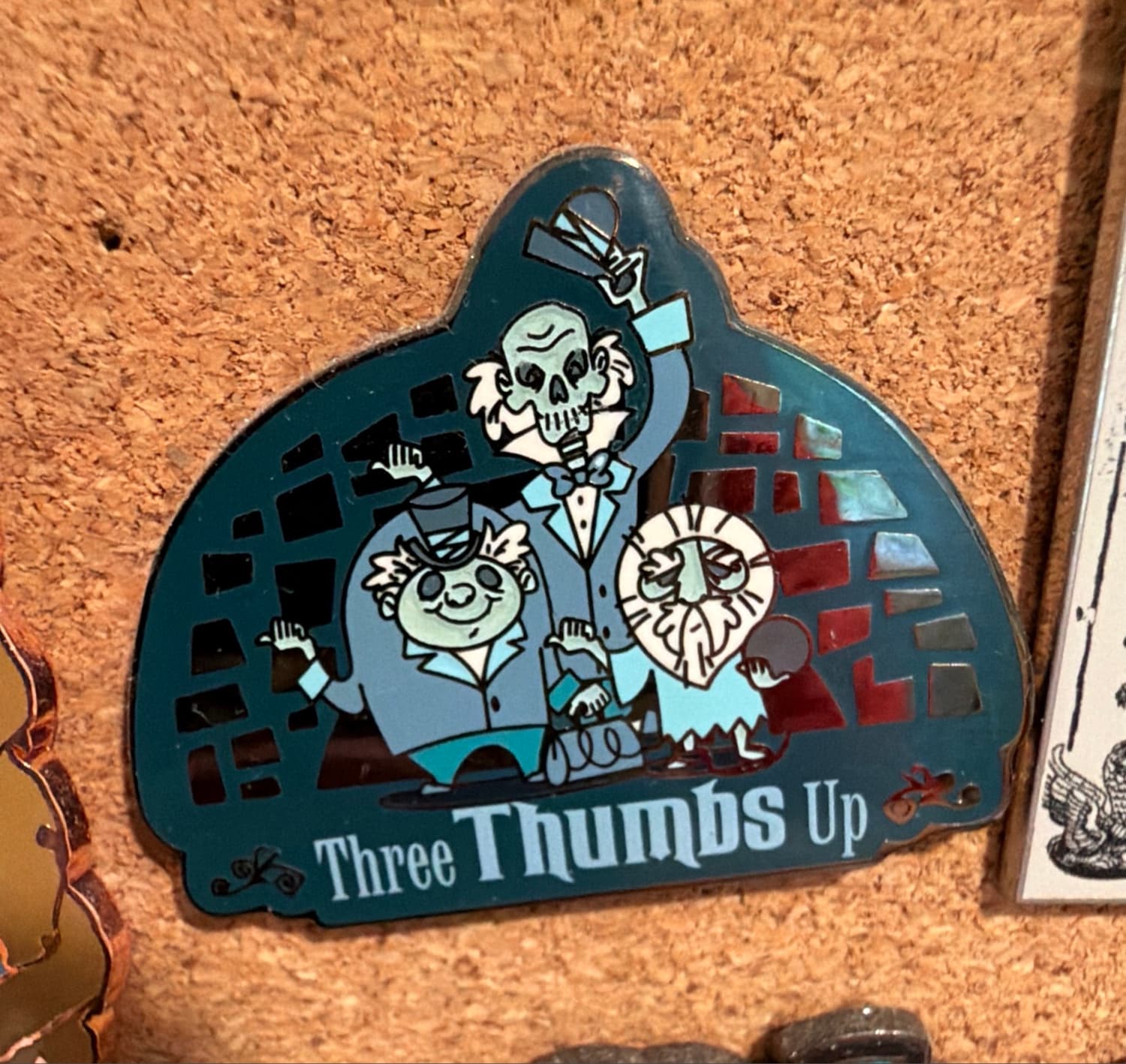 Disney Parks Haunted Mansion Hitchhiking Ghosts Three Thumbs Up Pin