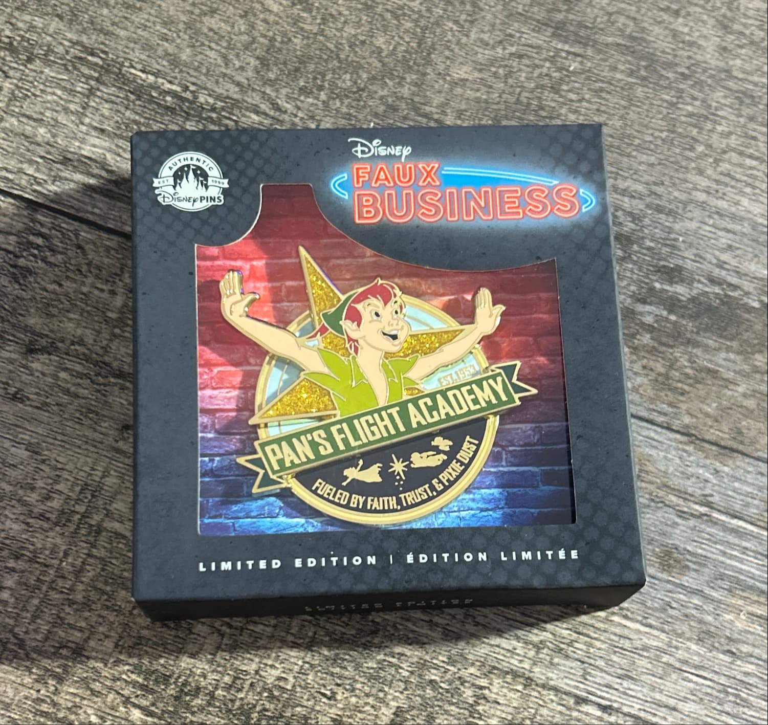 Peter Pan Pan's Flight Academy - Faux Business Boxed Series Pin