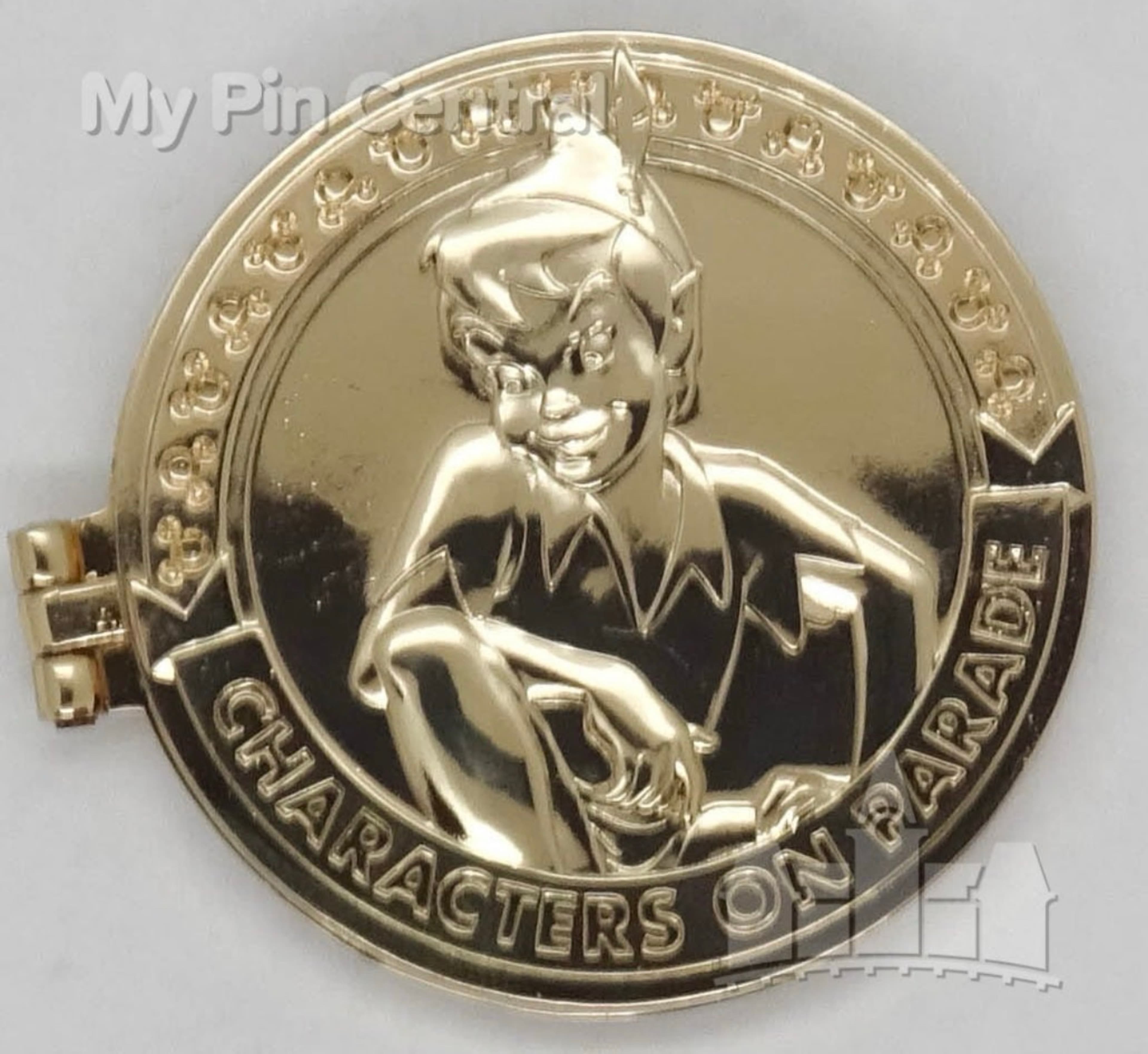 Peter Pan Characters on Parade Hinged Pin front
