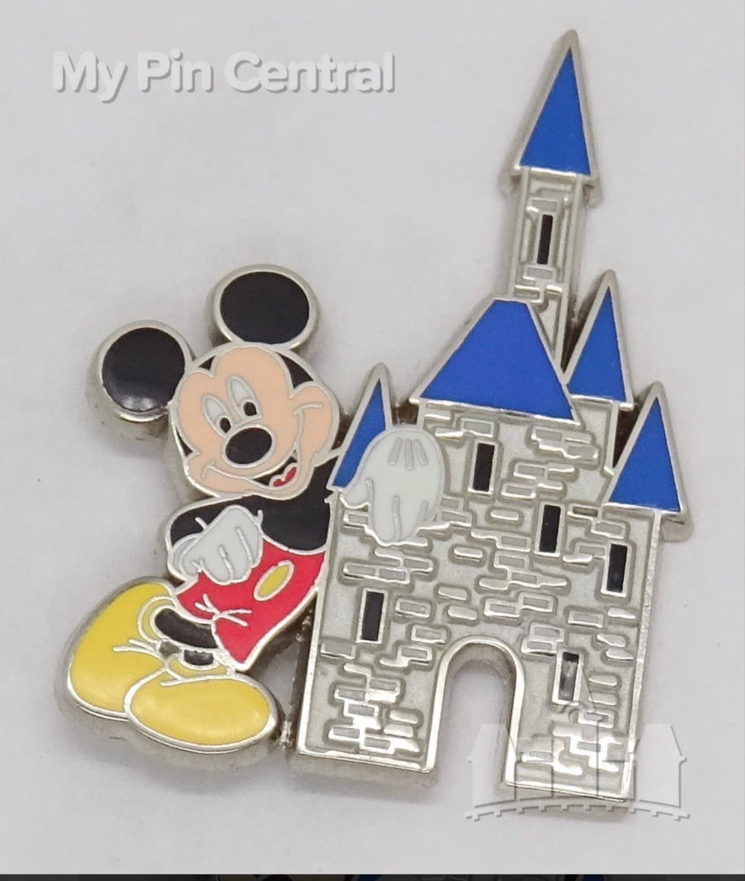 Classic Mickey Mouse Leaning on Cinderella Castle