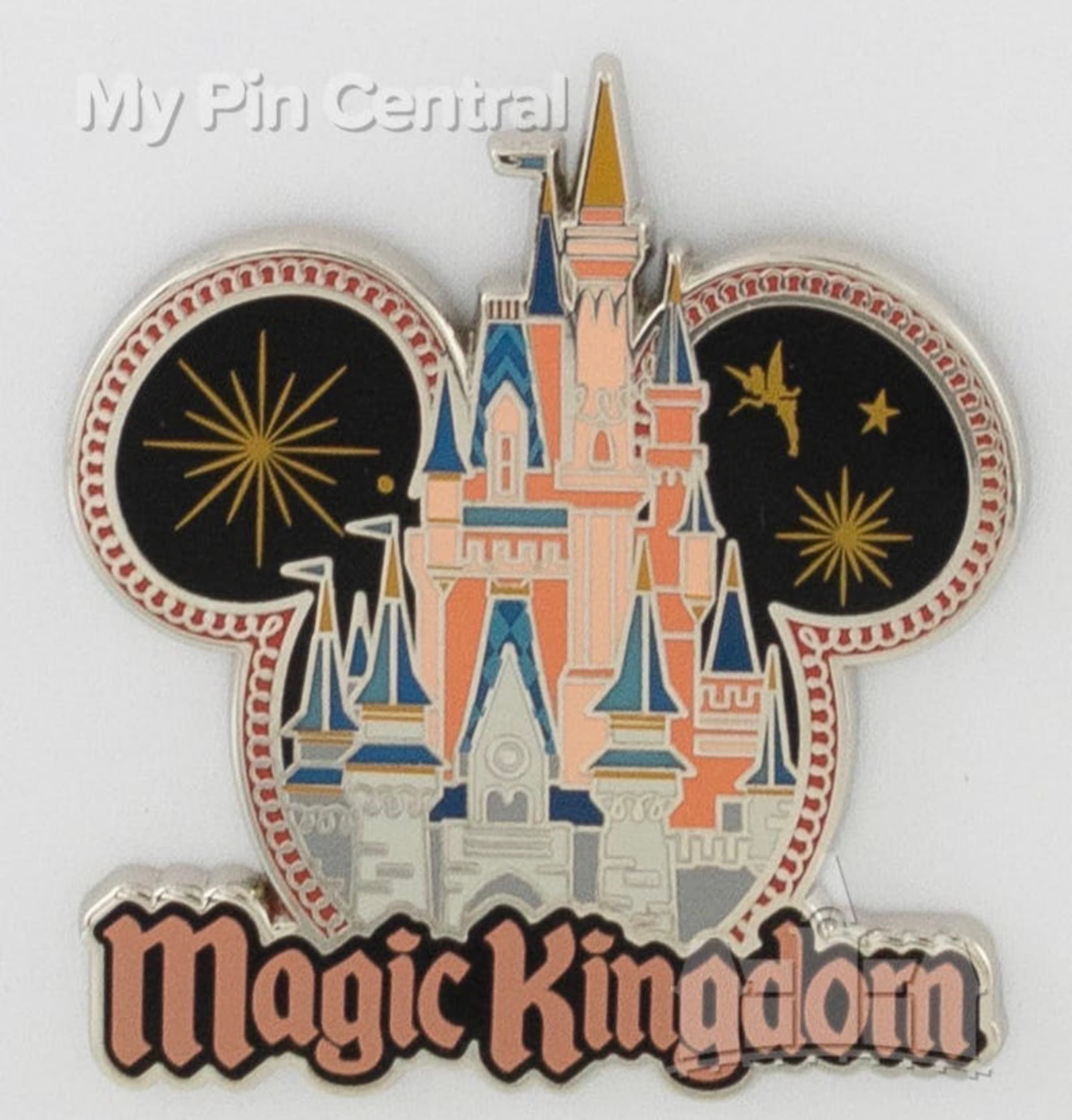 Magic Kingdom Icon Castle Pin front