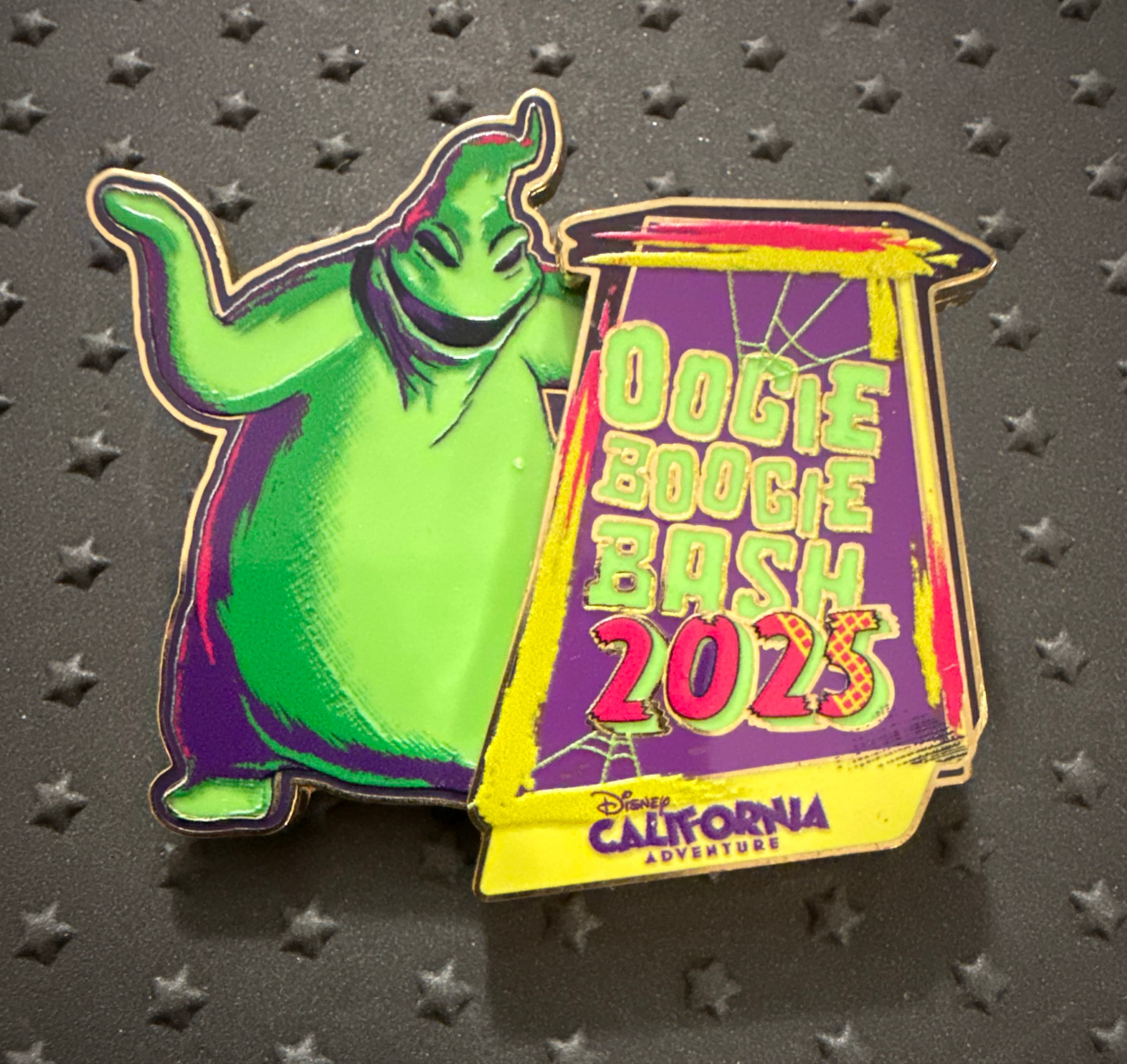 Oogie Boogie Bash 2025 Logo Pin