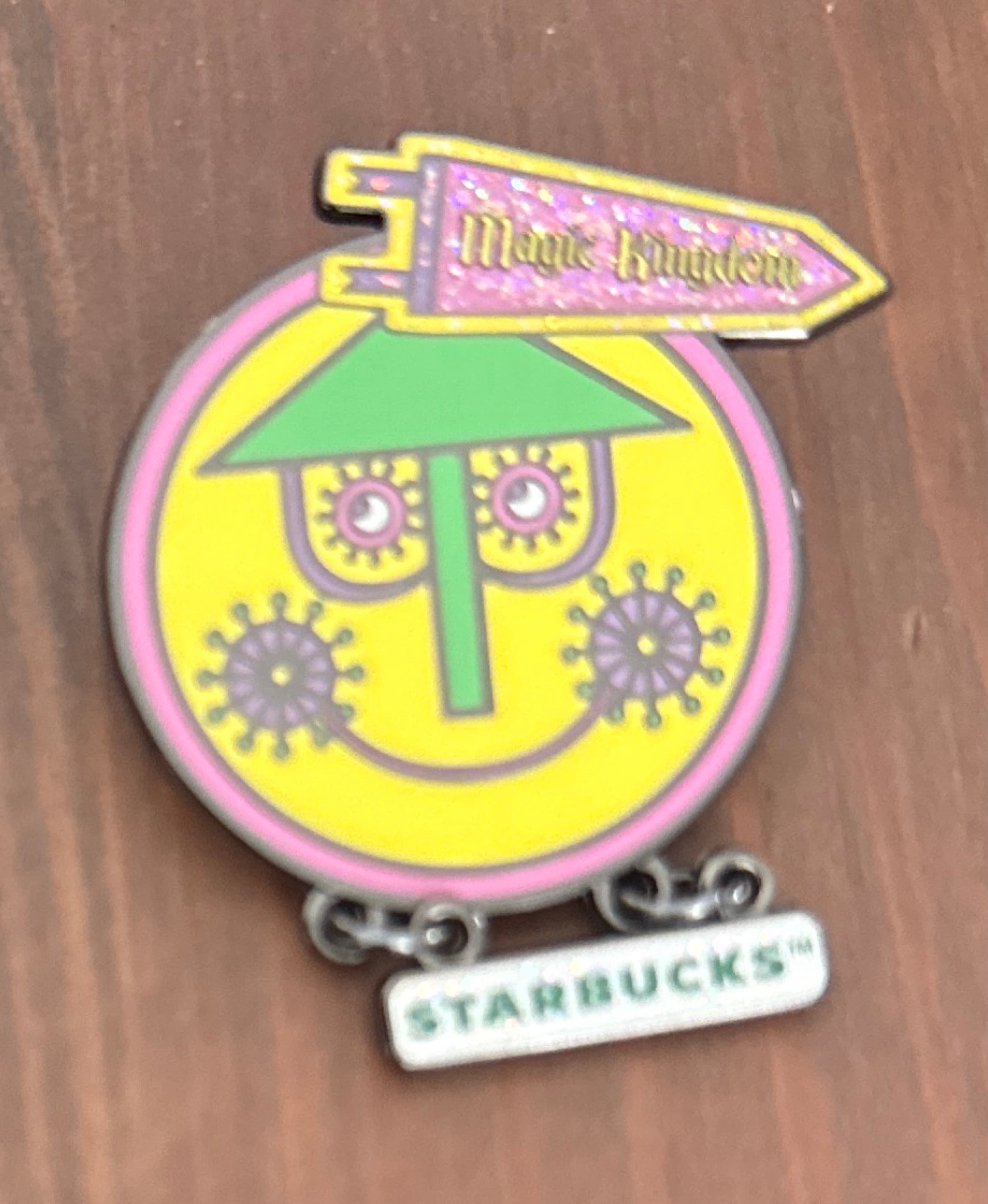 it's a small world Clock Face - Starbucks Neon Mystery Collection: Series 1