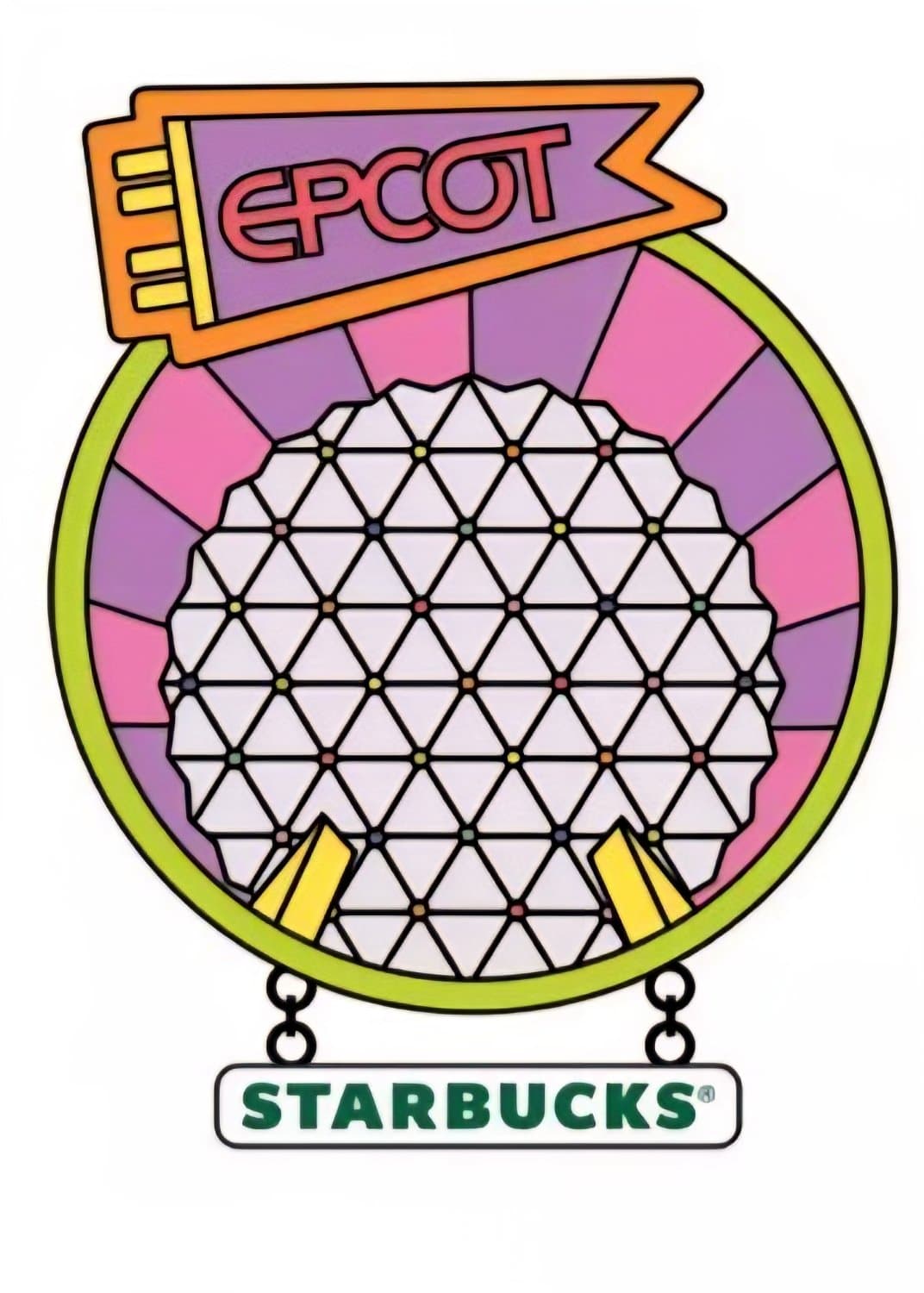 EPCOT Spaceship Earth Starbucks Pin
