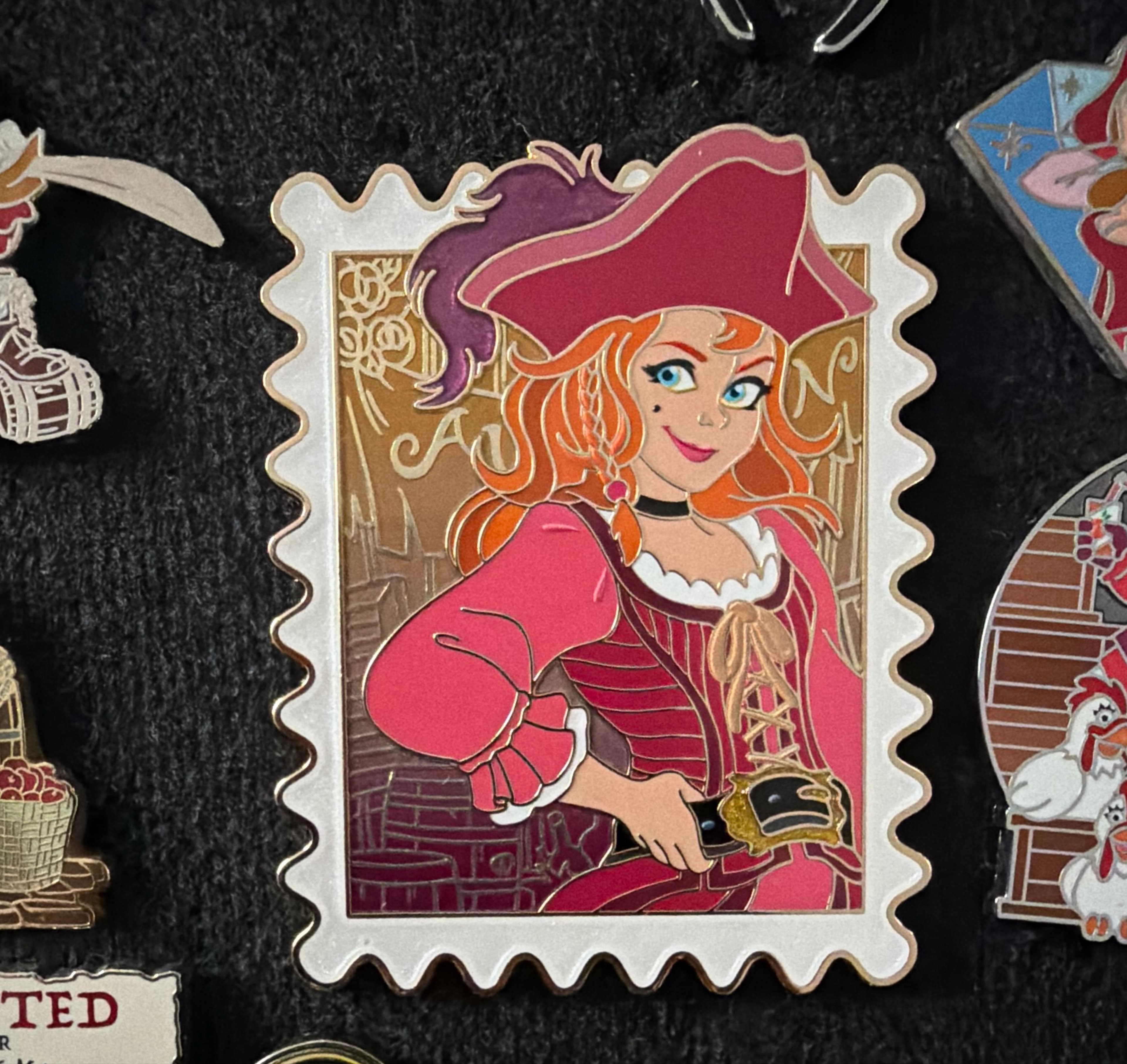 Captain Redd - Pirates of the Caribbean - Disney Park Stamps
