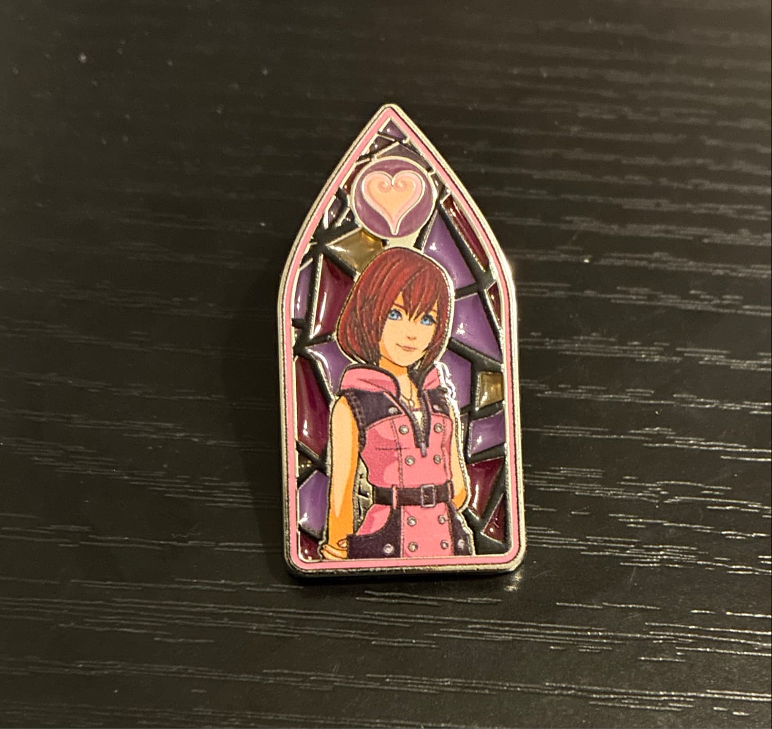 Disney Kingdom Hearts Stained Glass Blind Box Enamel Pin