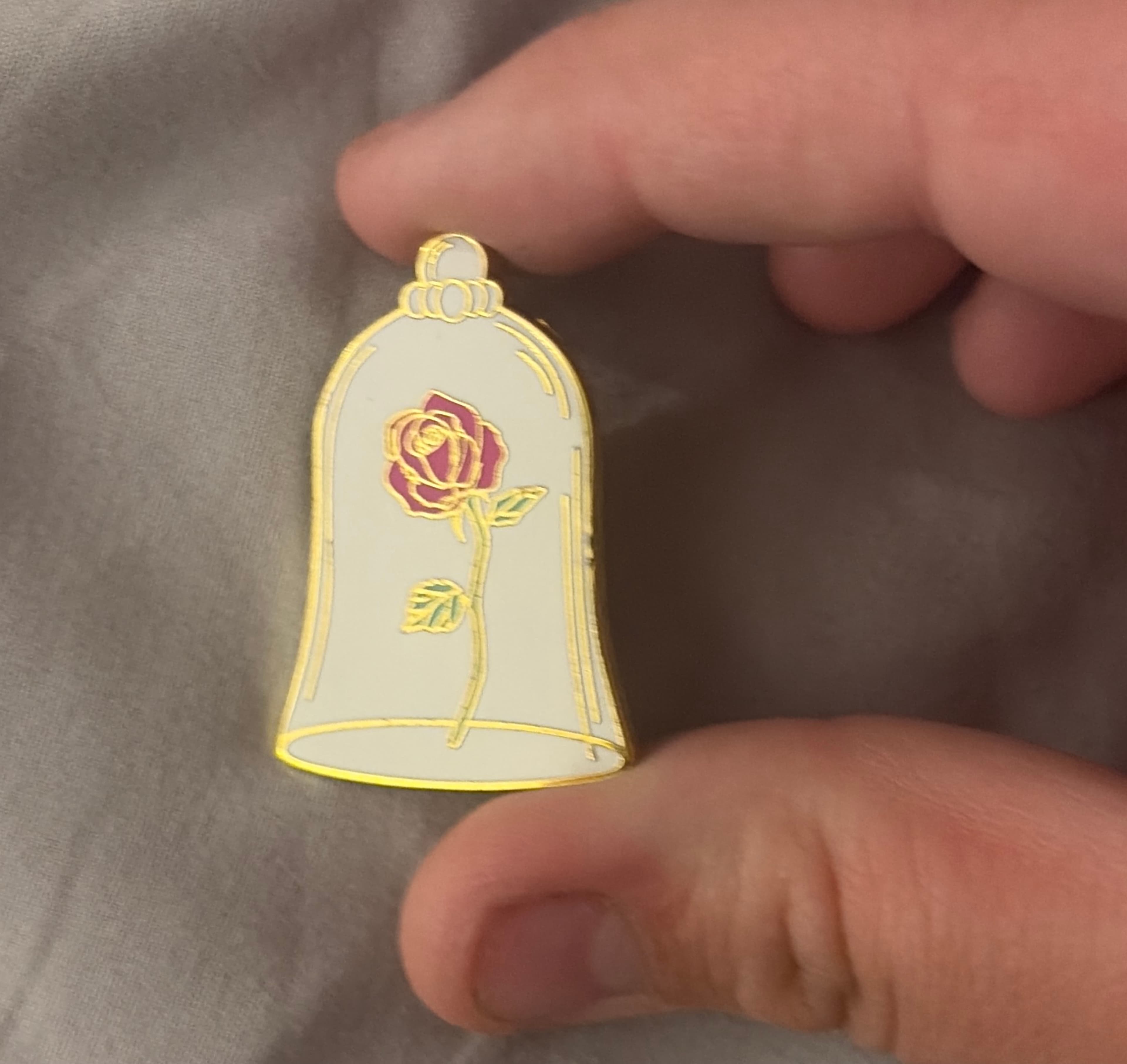 Enchanted Rose Bell Jar - Beauty and the Beast Flair