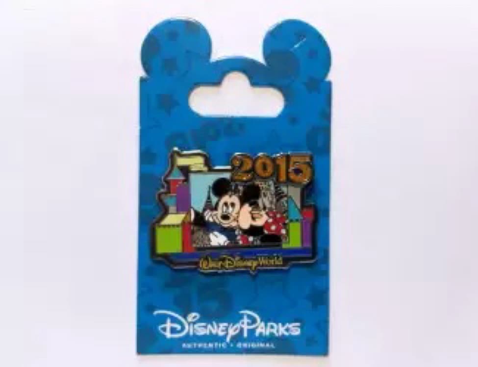 Minnie Kissing Mickey at Cinderella Castle