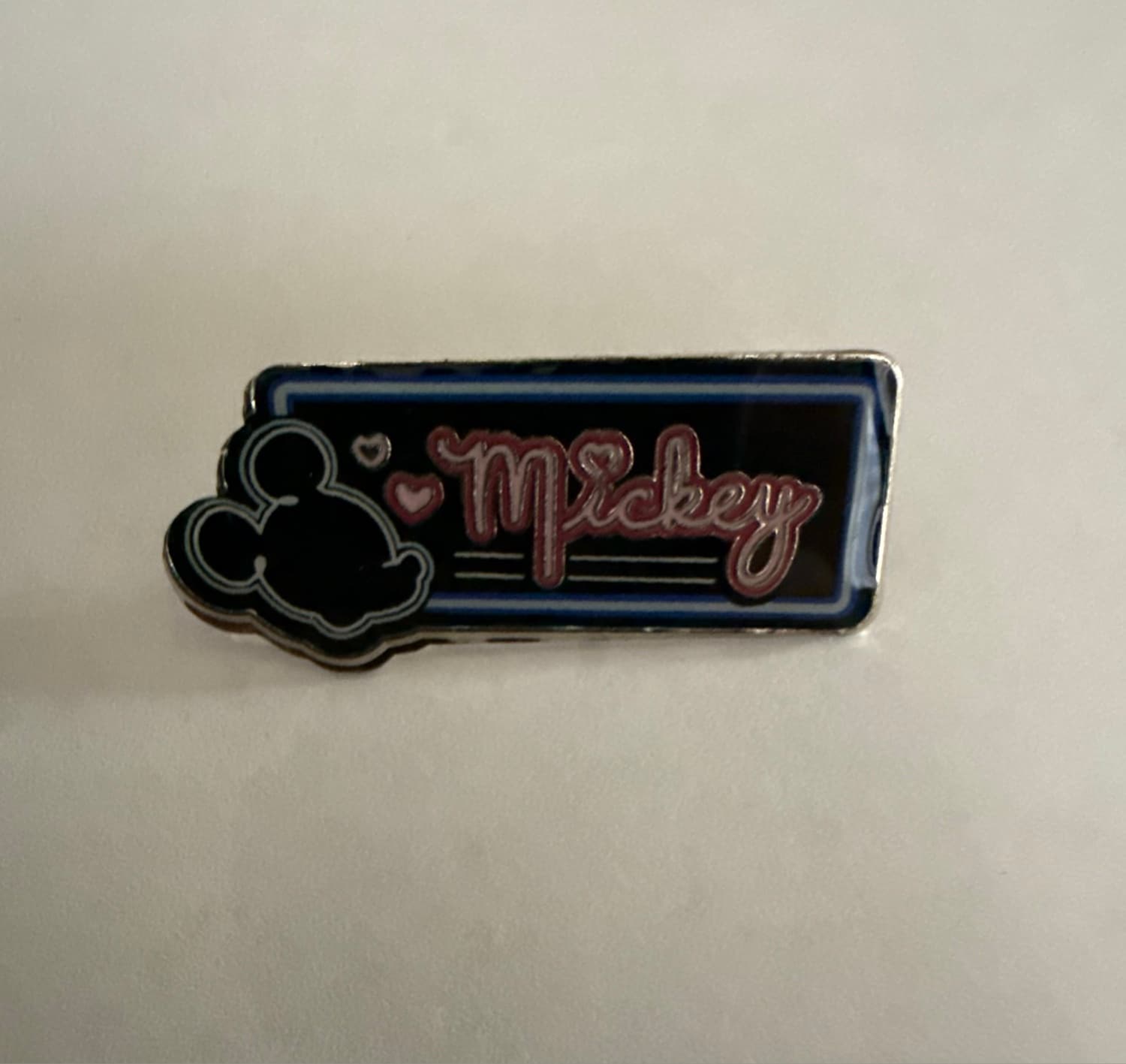 Black Neon Name Plate Mickey Mouse