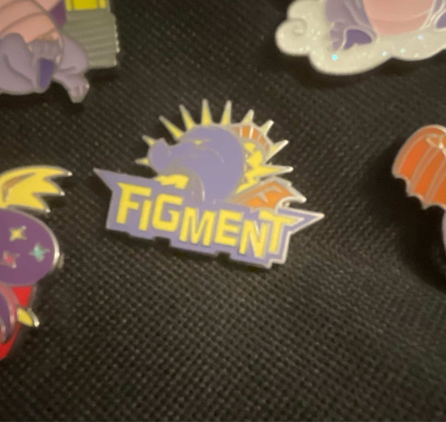 Figment Disney Fantasyland Football Mystery Disney Pin Set front