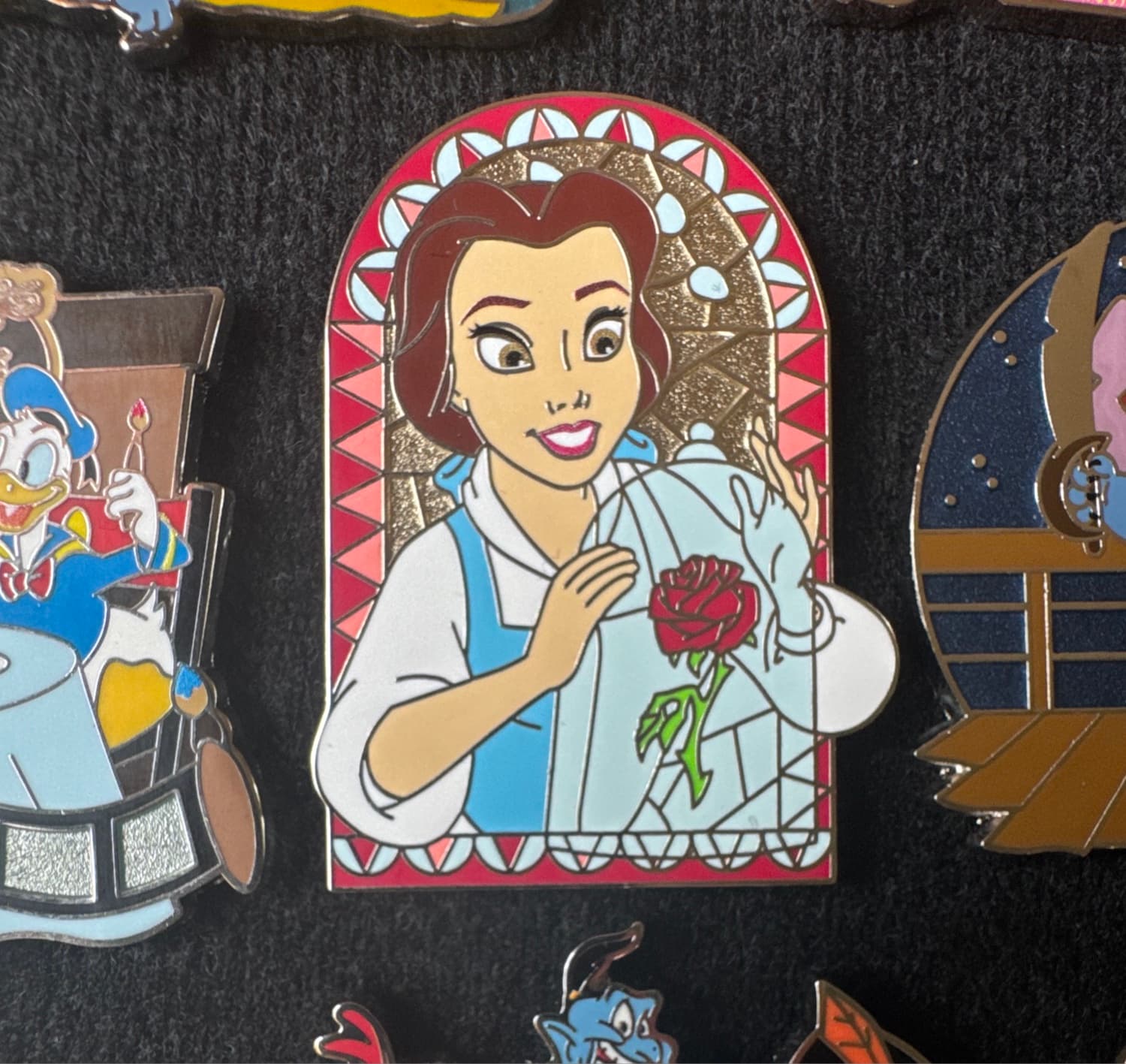 Beauty and the Beast Stained Glass