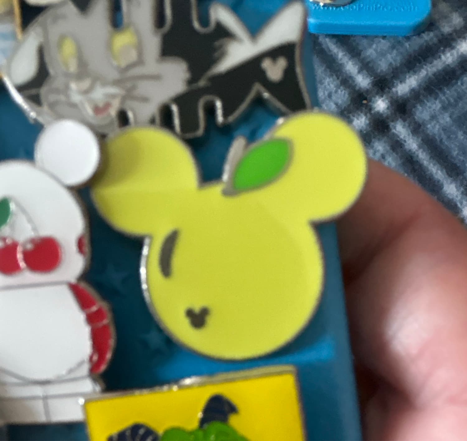 Mickey Mouse Green Apple Hidden Mickey Pin