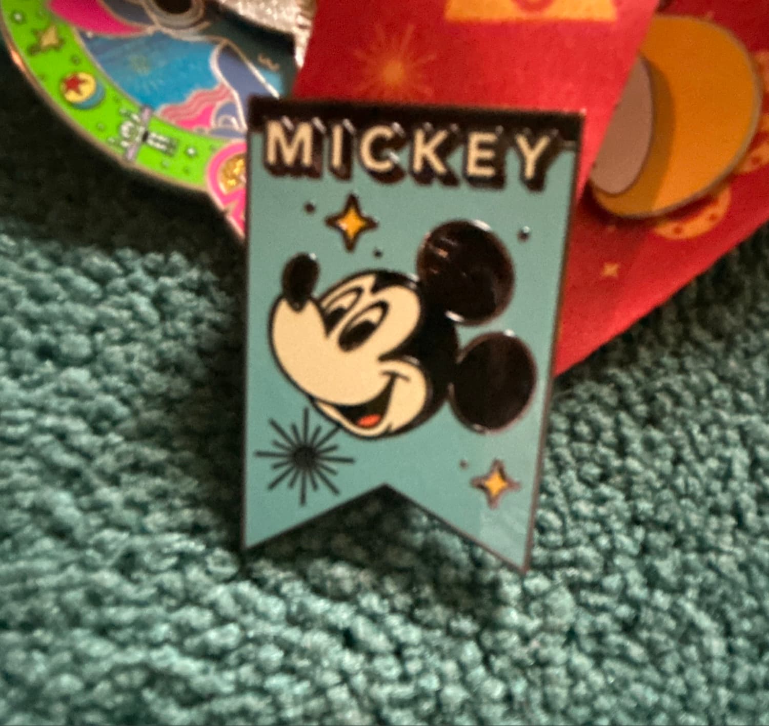 Mickey Mouse Retro Flag (Blue) front