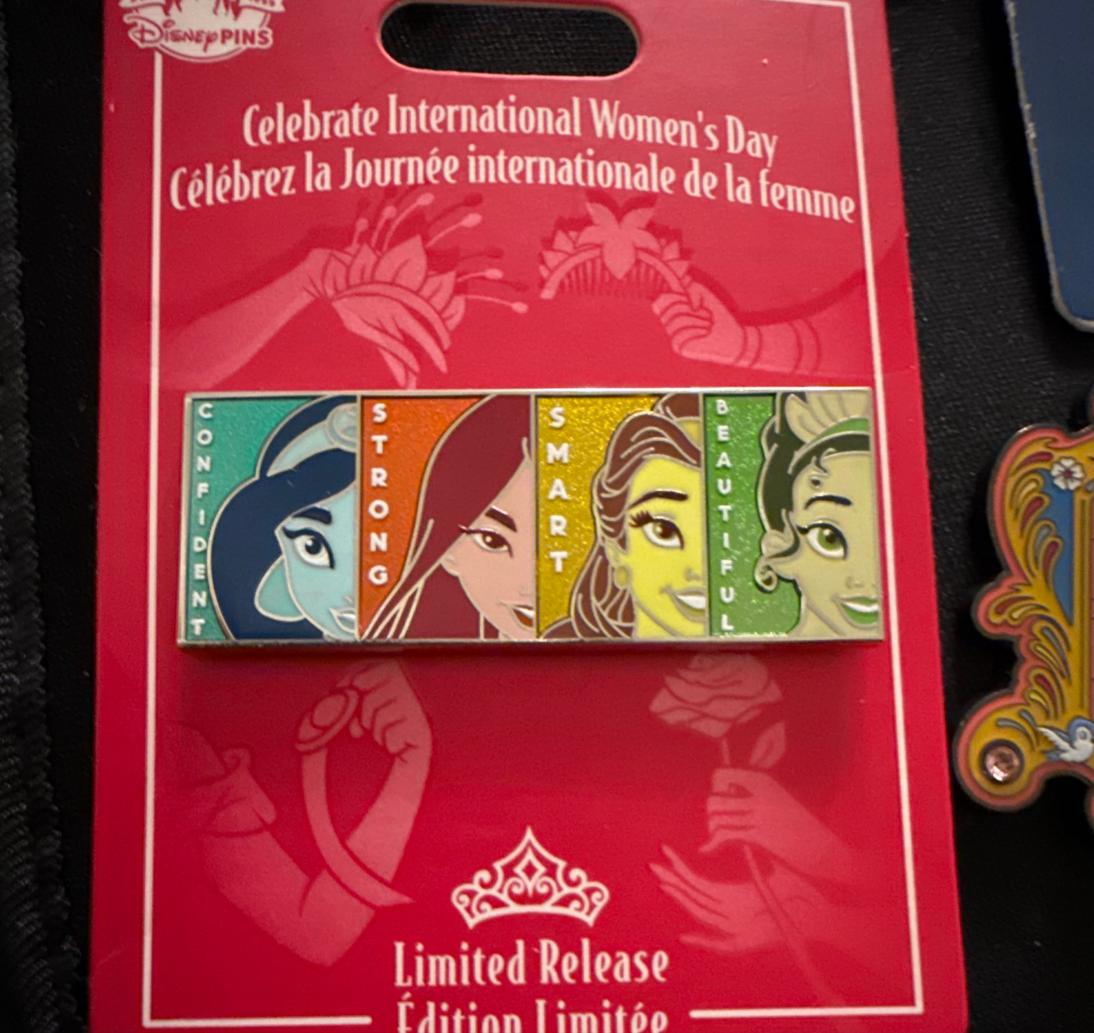 Jasmine Mulan Belle Tiana International Women's Day 2022 Pin