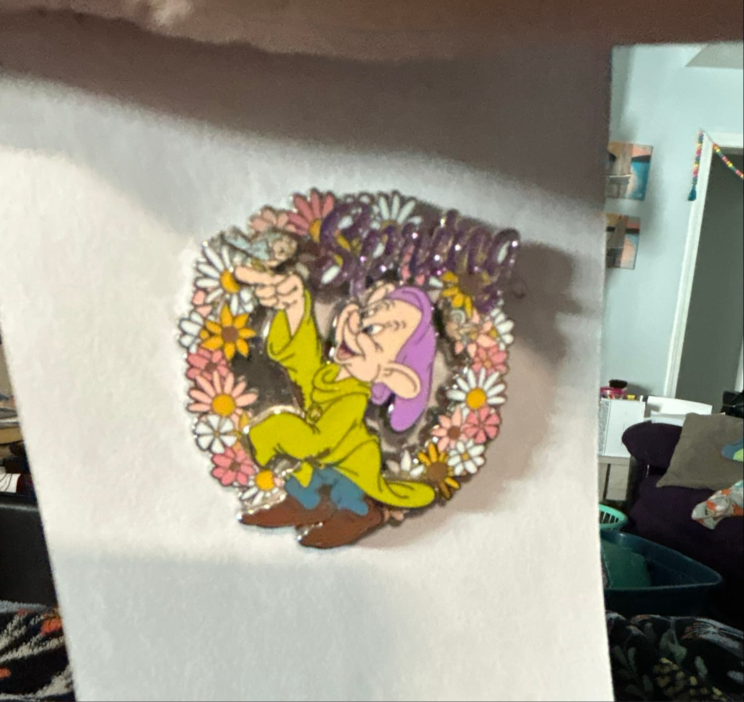 Dopey Spring Flowers 2022 Limited Edition Pin front