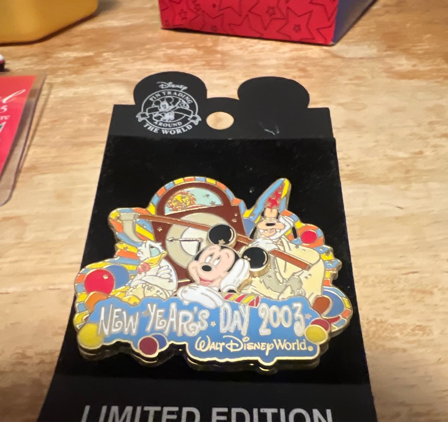 Mickey, Donald, and Goofy New Year's Day 2003 Walt Disney World Pin