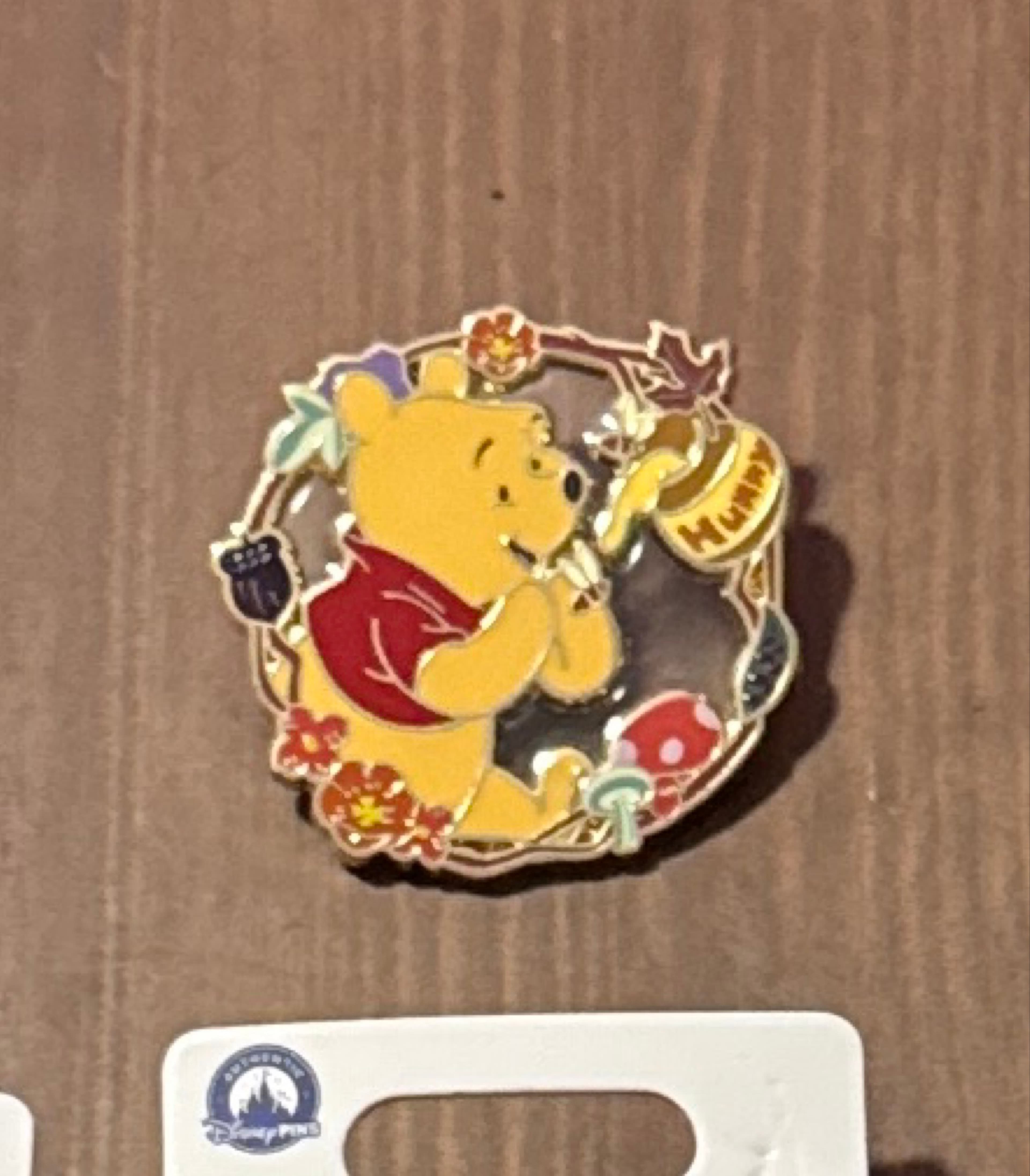 Winnie the Pooh - Floral Wreath Mystery Pin