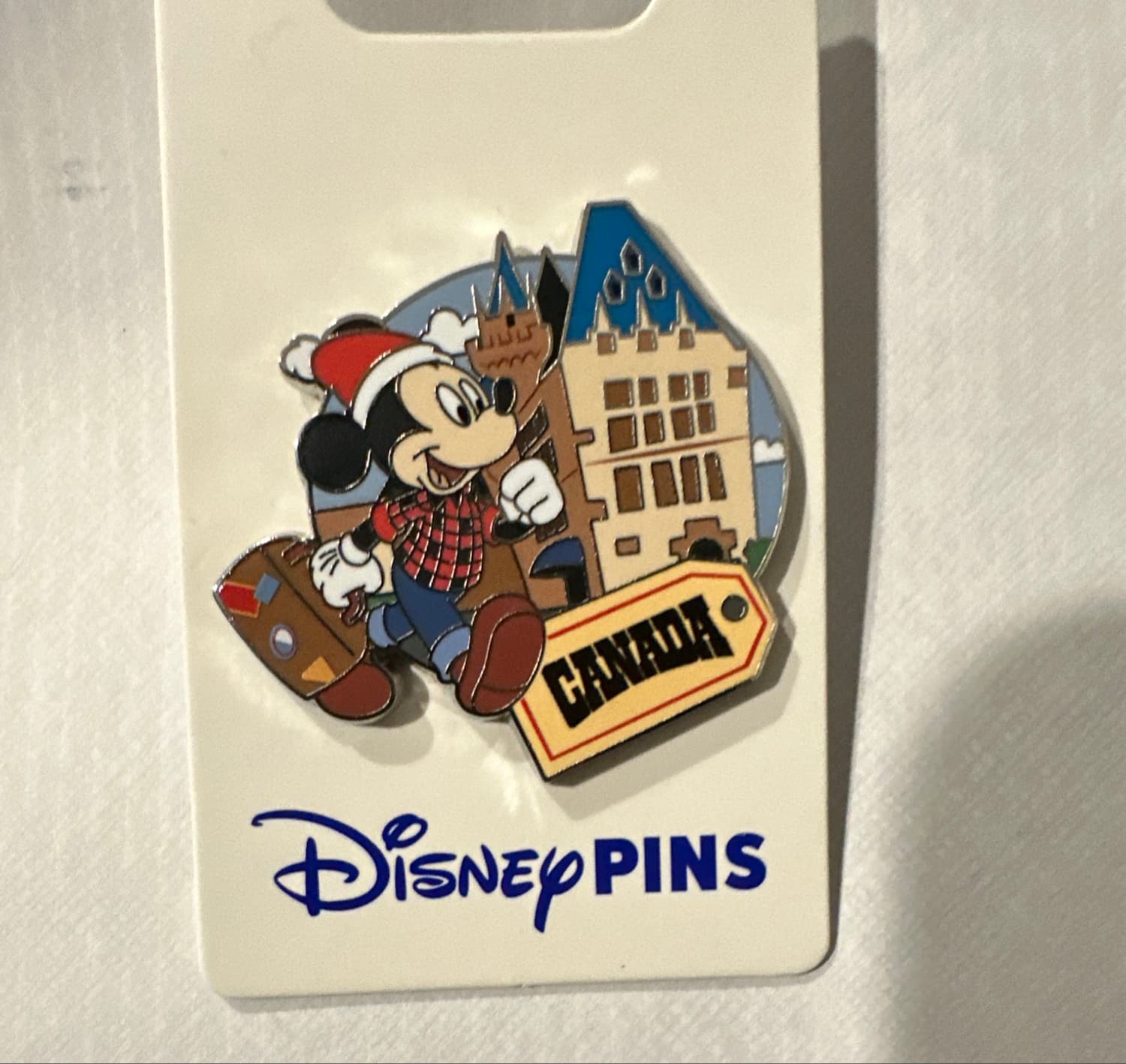 Mickey Mouse Traveling Canada Epcot World Showcase Pin