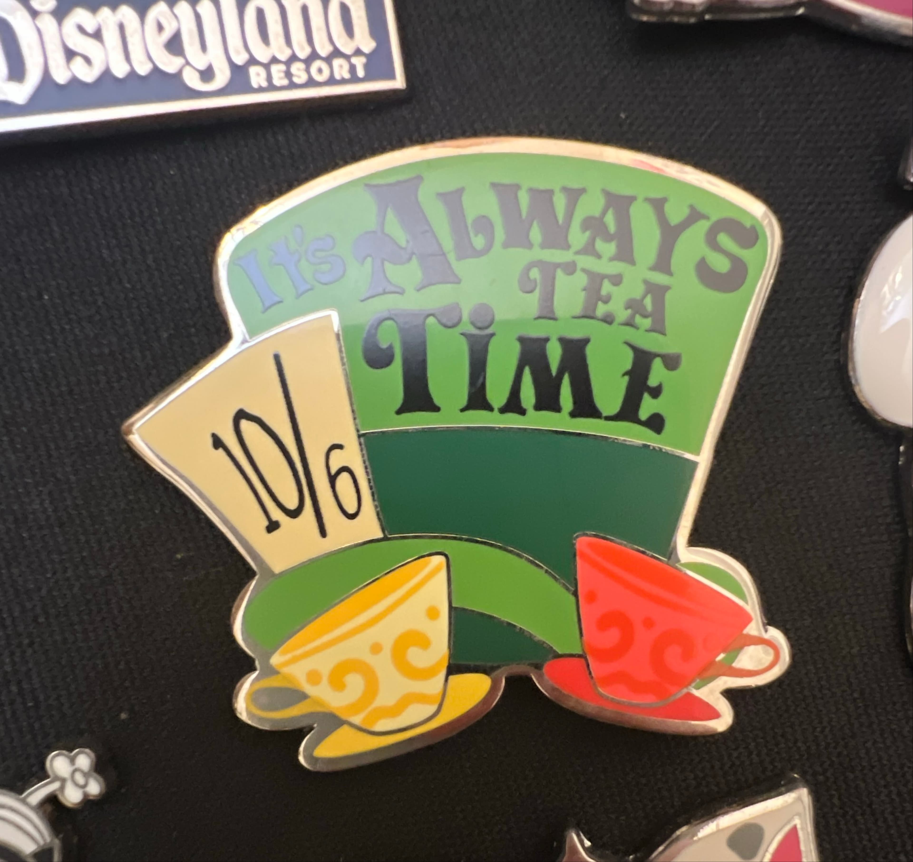 Mad Hatter Hat - It's Always Tea Time with Teacups - Alice in Wonderland front