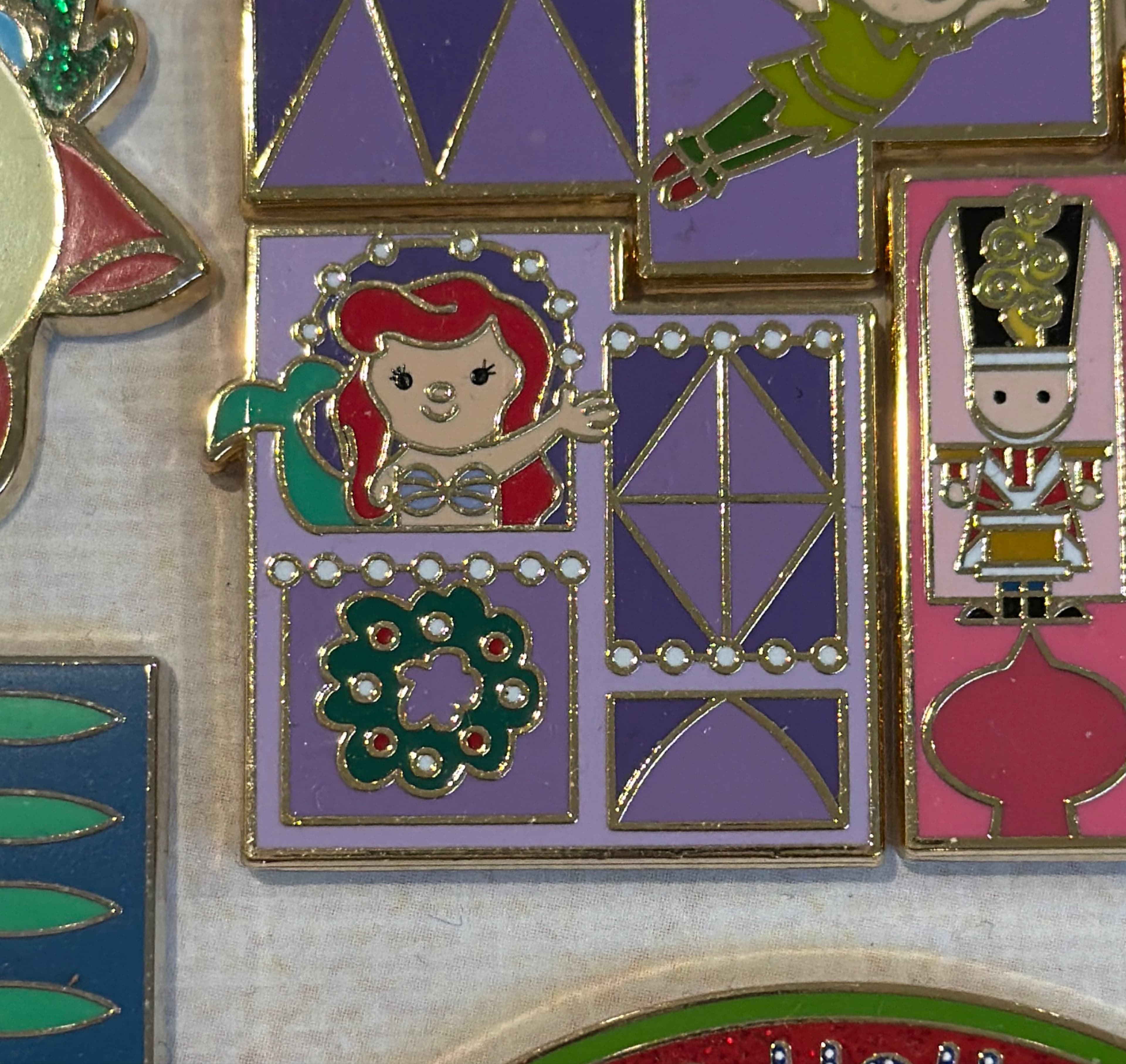Ariel - It's a Small World Holiday Mystery Pin
