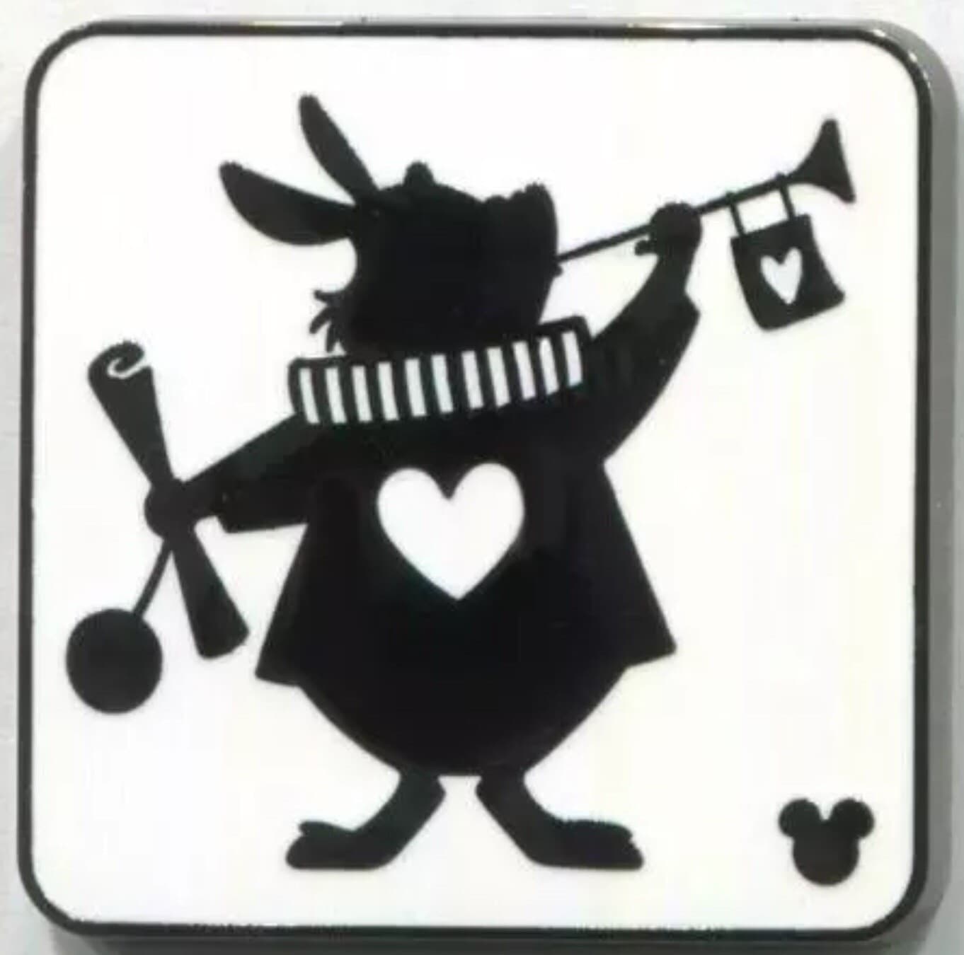 Hidden Mickey 2018 WDW - Alice in Wonderland Cards - The White Rabbit